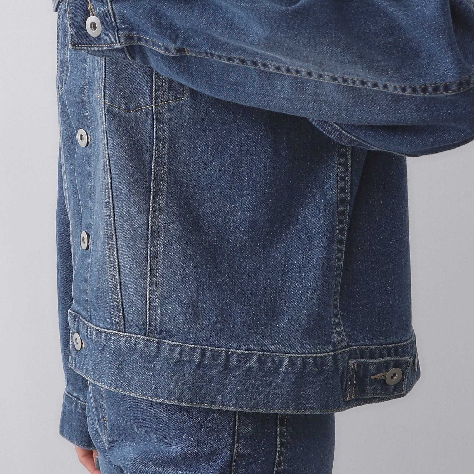 OPAQUE.CLIP「ストレッチデニムジャケット/オーガニックコットン混【洗濯機洗い可】」|デニムジャケット|