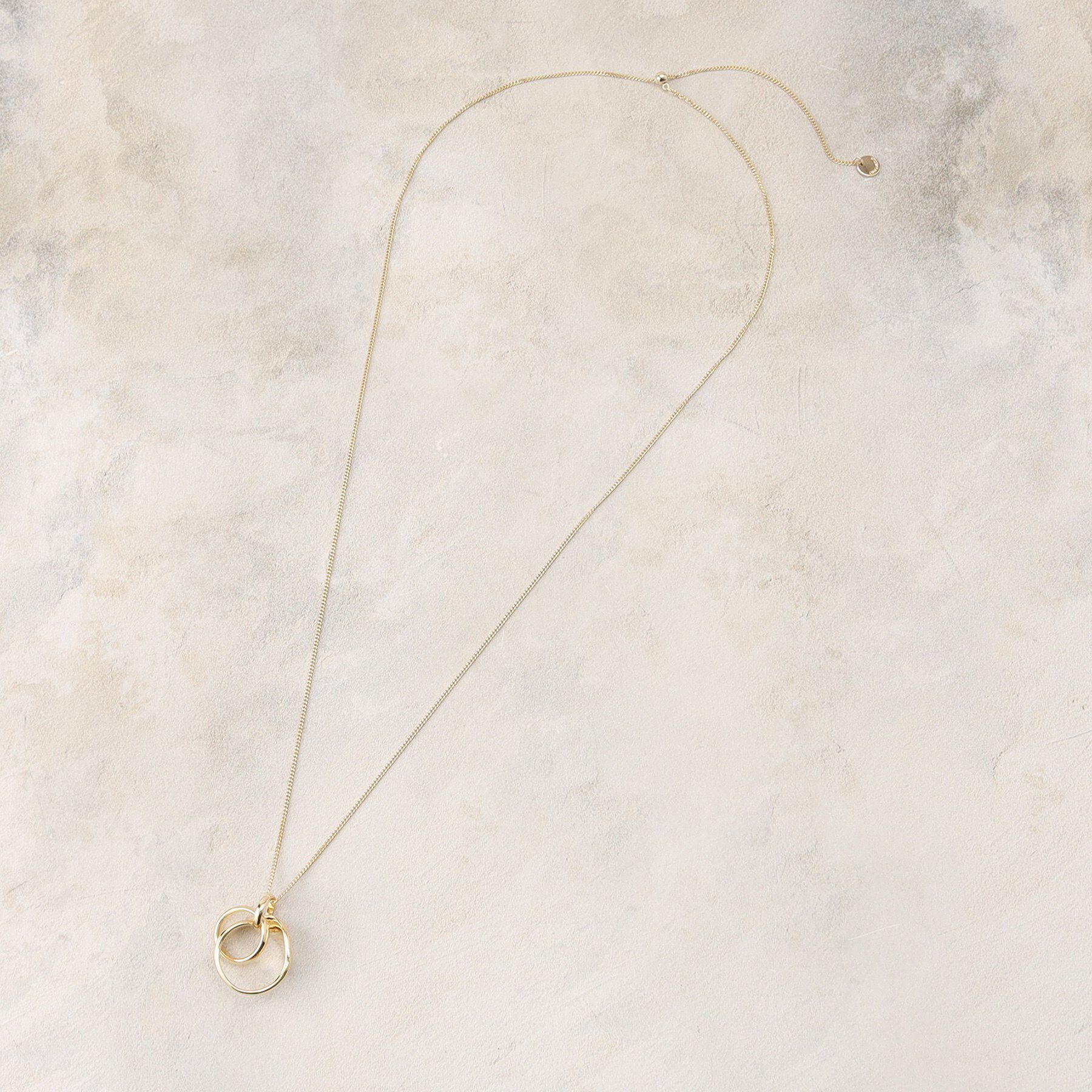 OPAQUE.CLIP「ニュアンスメタルリングネックレス」|ネックレス|