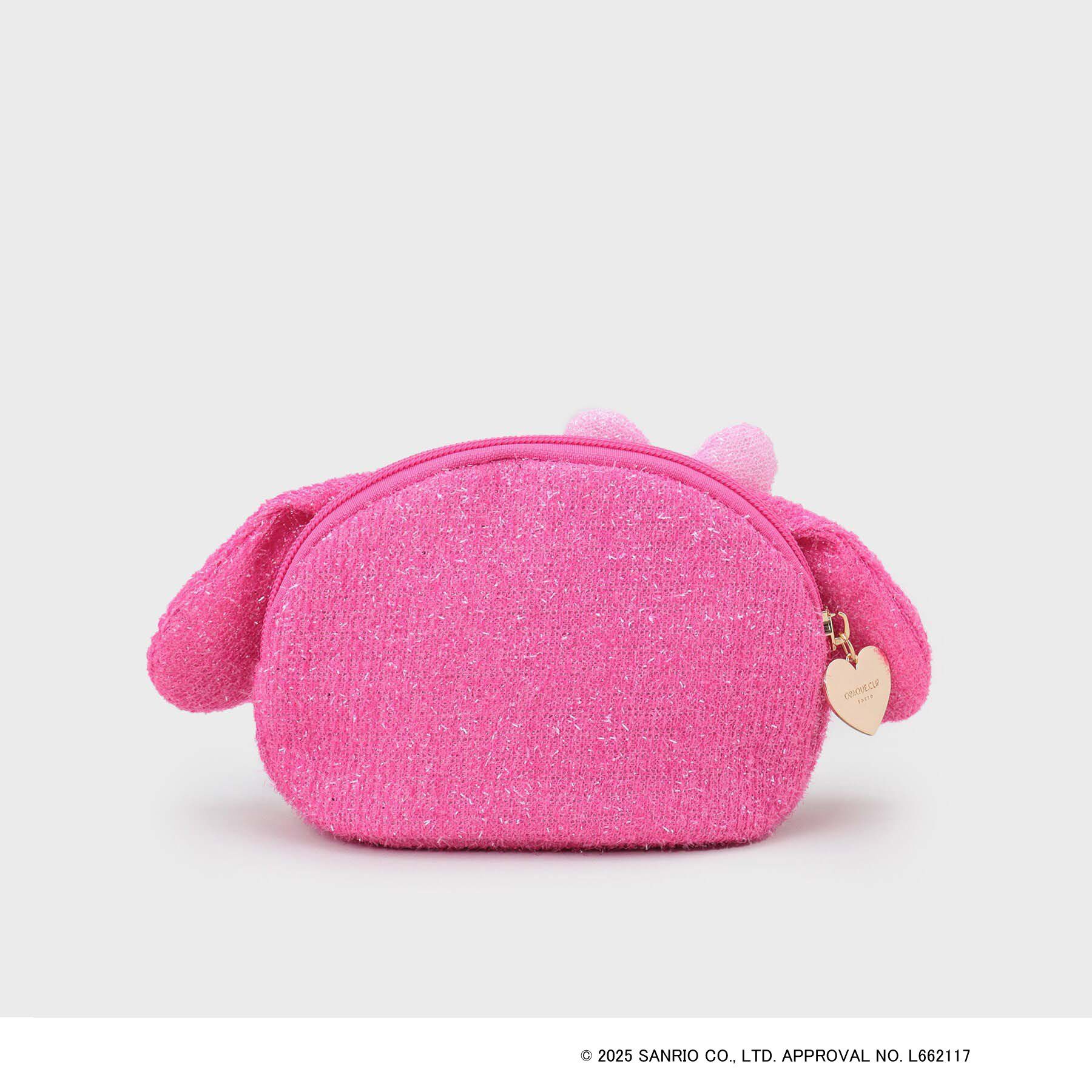 OPAQUE.CLIP「【マイメロディ】たれ耳フェイス型キラキラシェルポーチ」|ポーチ|