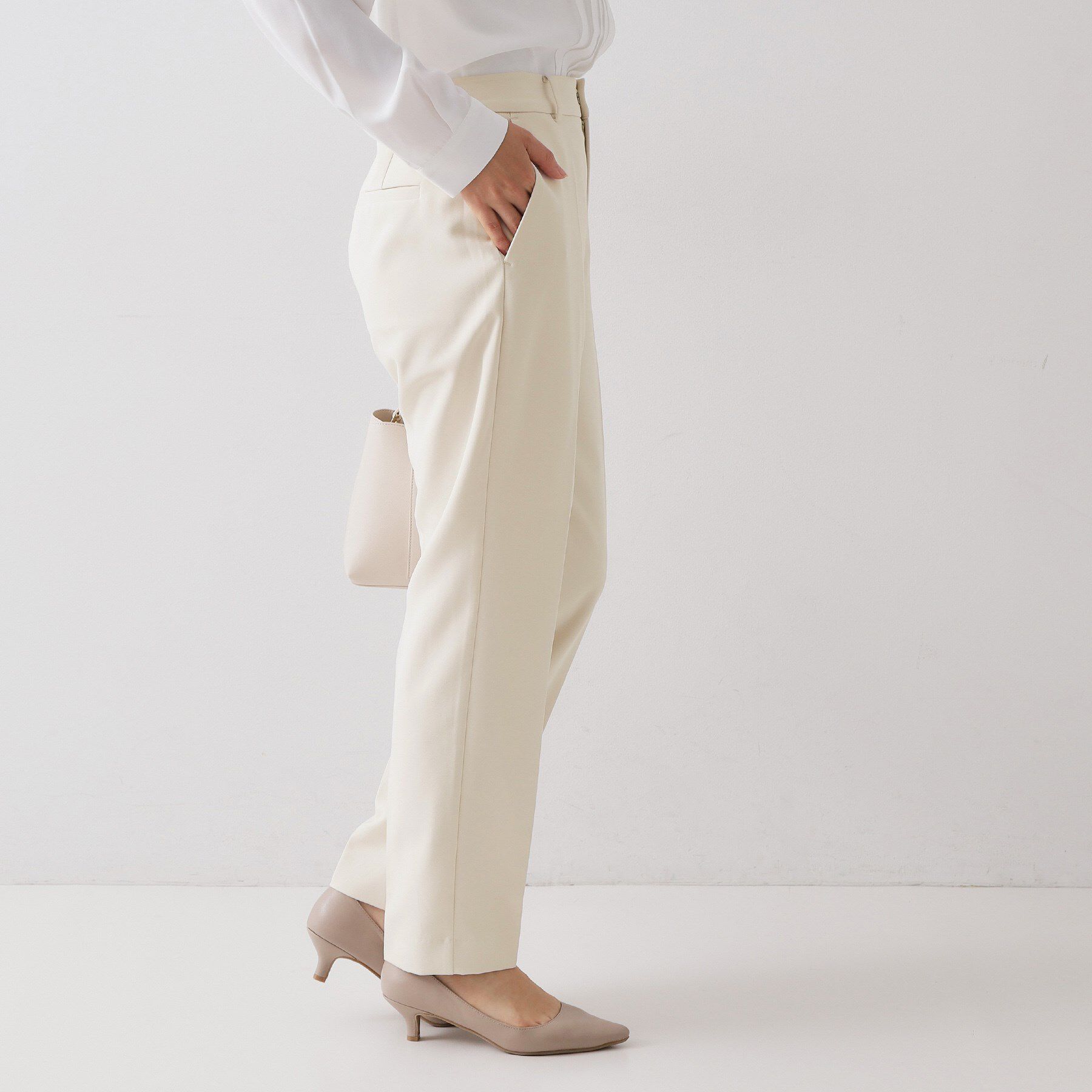 OPAQUE.CLIP「≪通勤・セレモニーセットアップ対応≫ テーパードパンツダブルクロス【洗濯機OK】」|その他|
