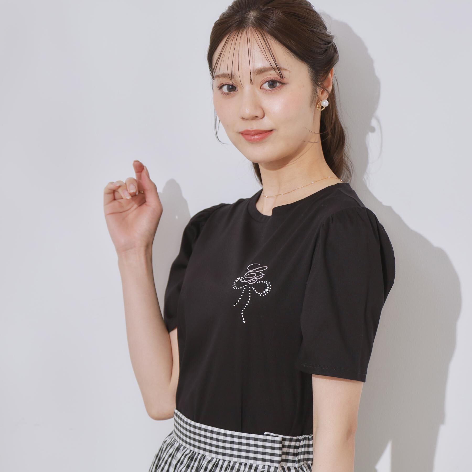 Couture broach「【接触冷感・UV・マシンウォッシャブル】60CBロゴT」|Tシャツ・カットソー|