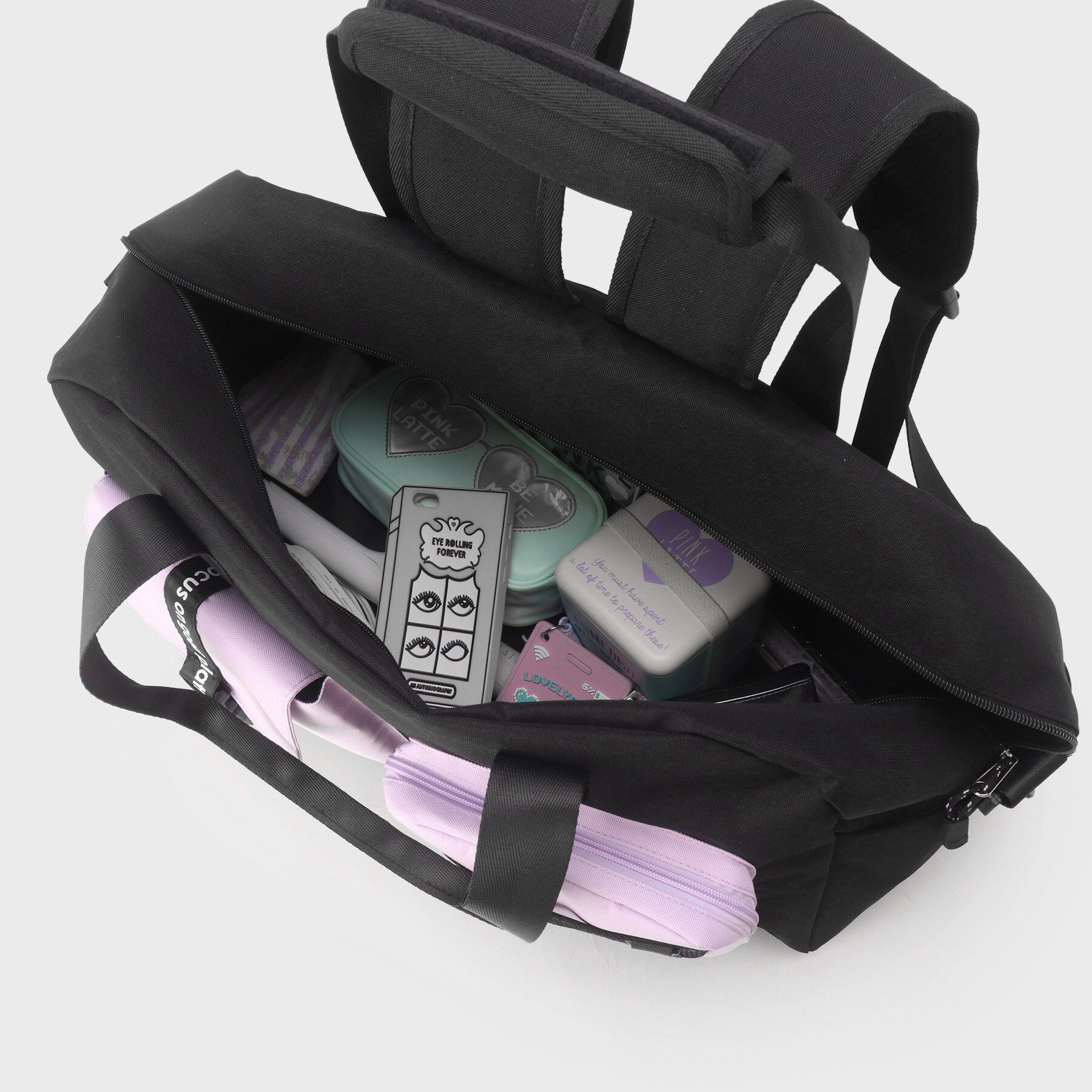 PINK-latte「【容量約47.5L】3WAYリュックボストン」|ボストンバッグ|