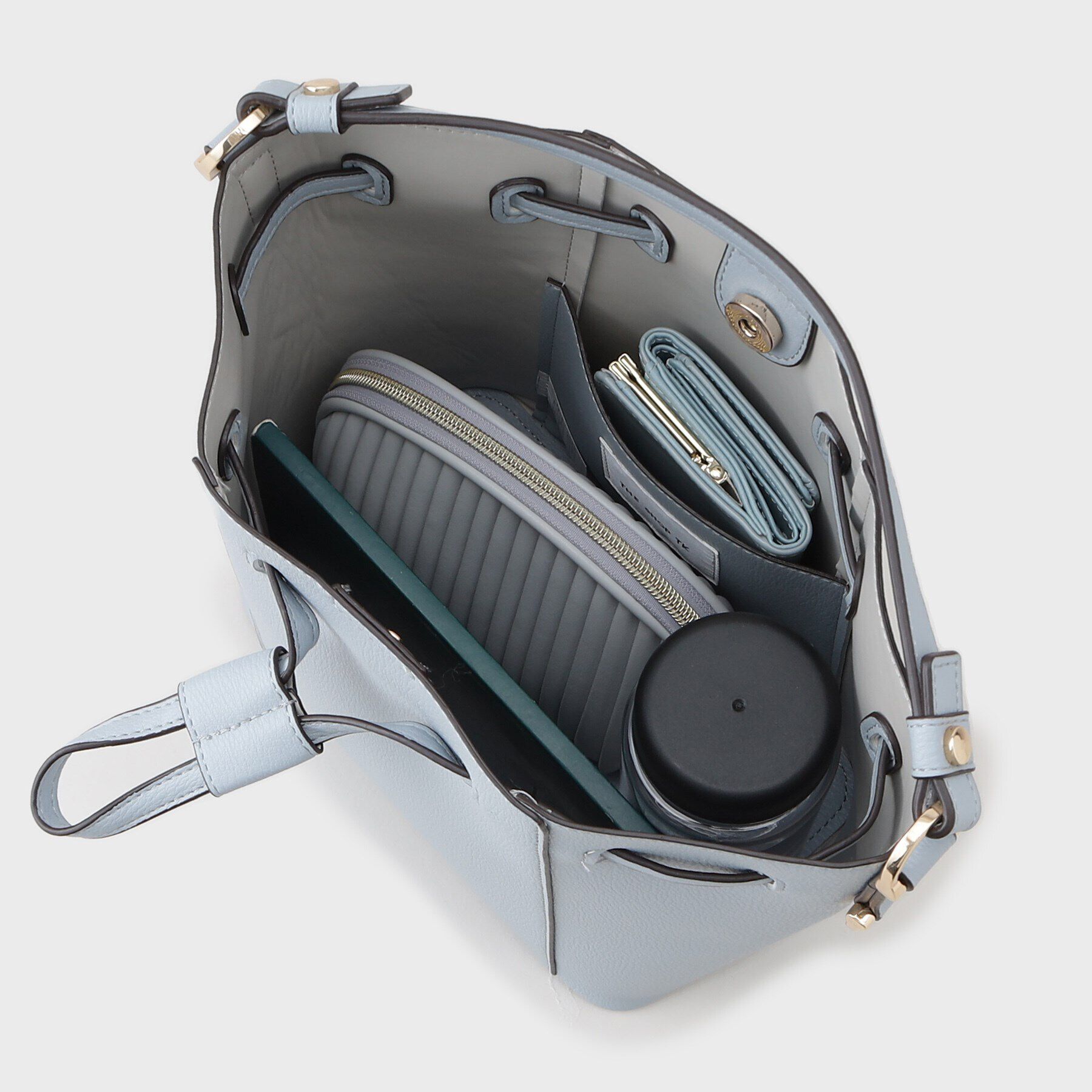 THE SHOP TK「巾着合皮バッグ」|ショルダー・メッセンジャー|