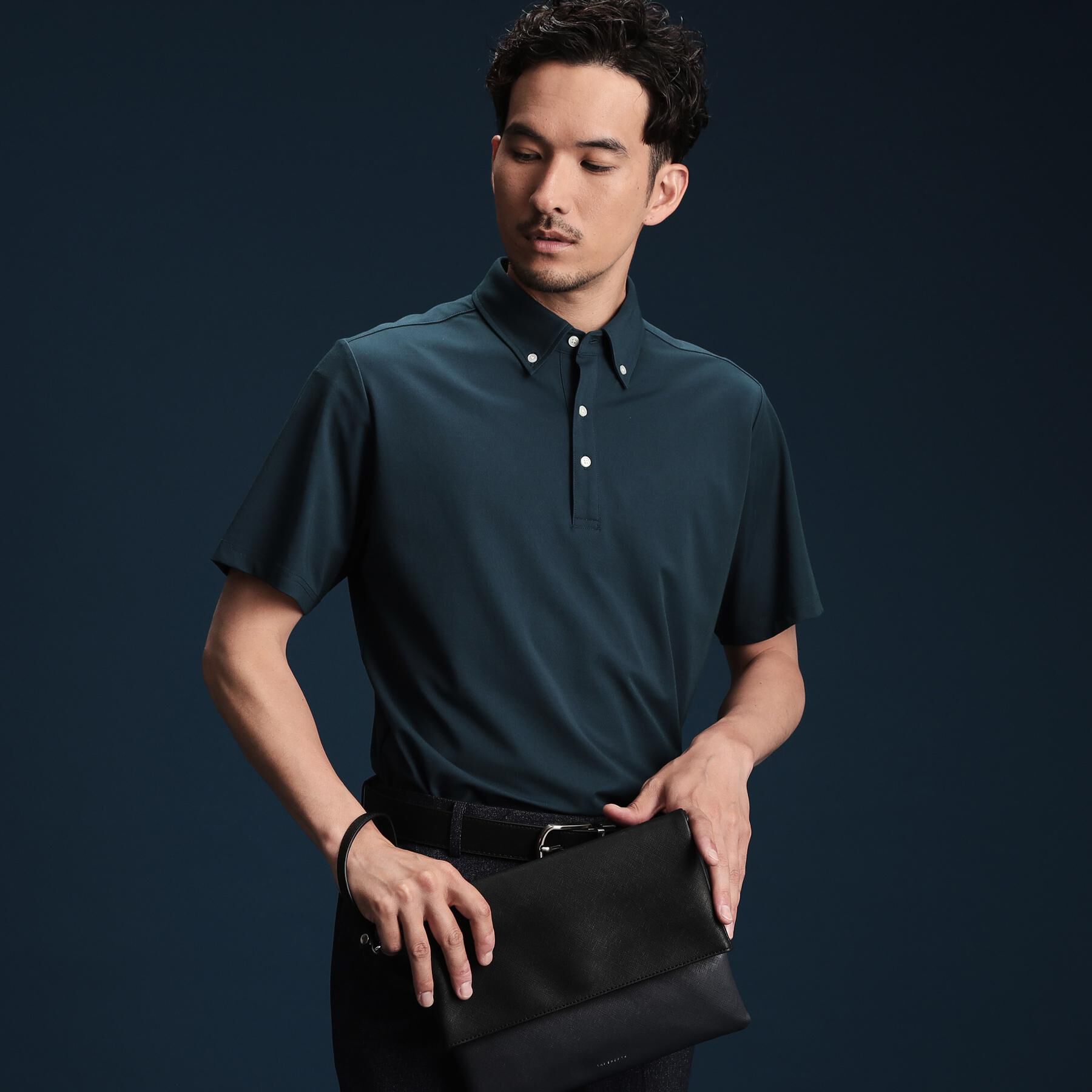 THE SHOP TK「アイスカノコポロシャツ 接触冷感/ビジネス対応」|ポロシャツ|