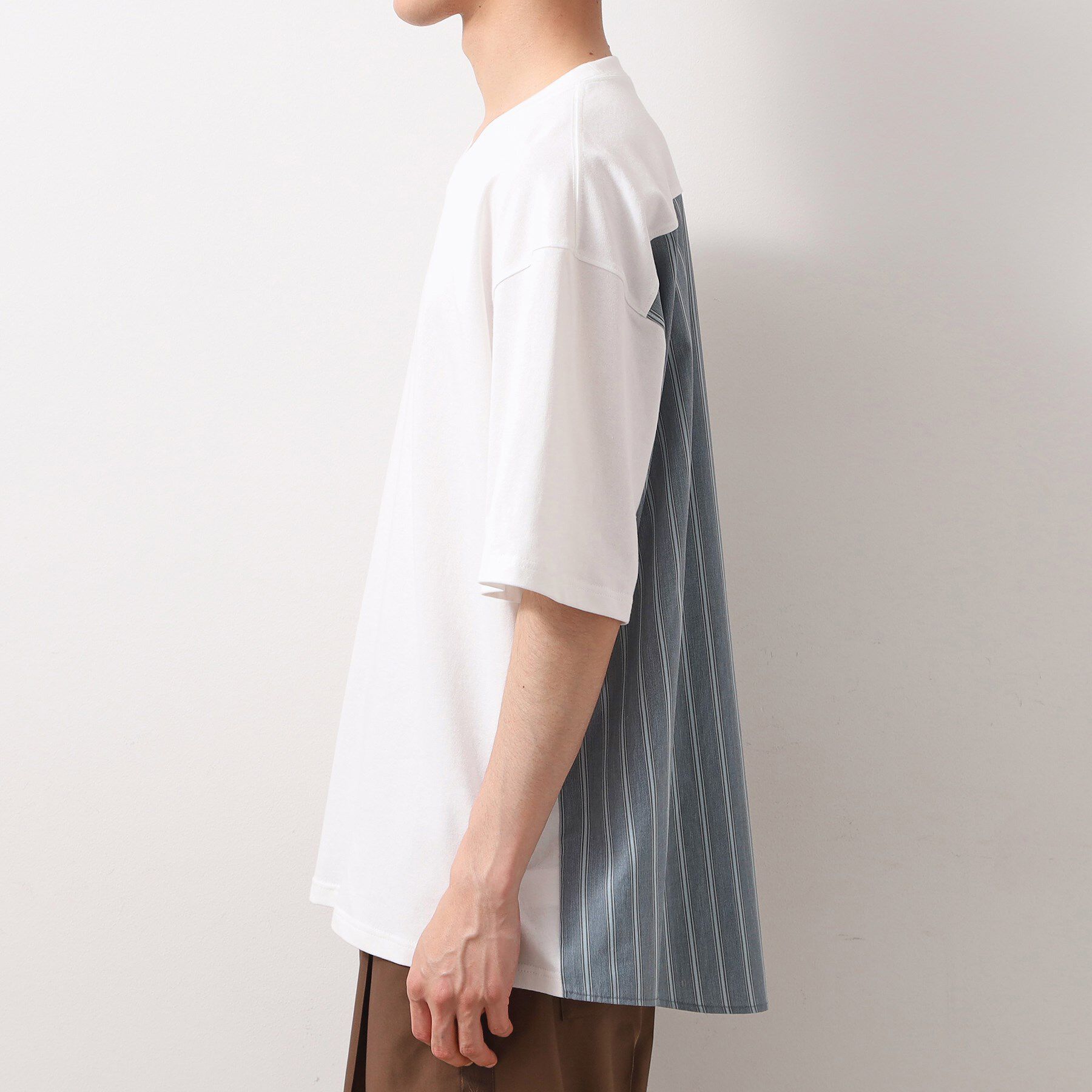 THE SHOP TK「エシカルブロード切替Tシャツ」|Tシャツ・カットソー|