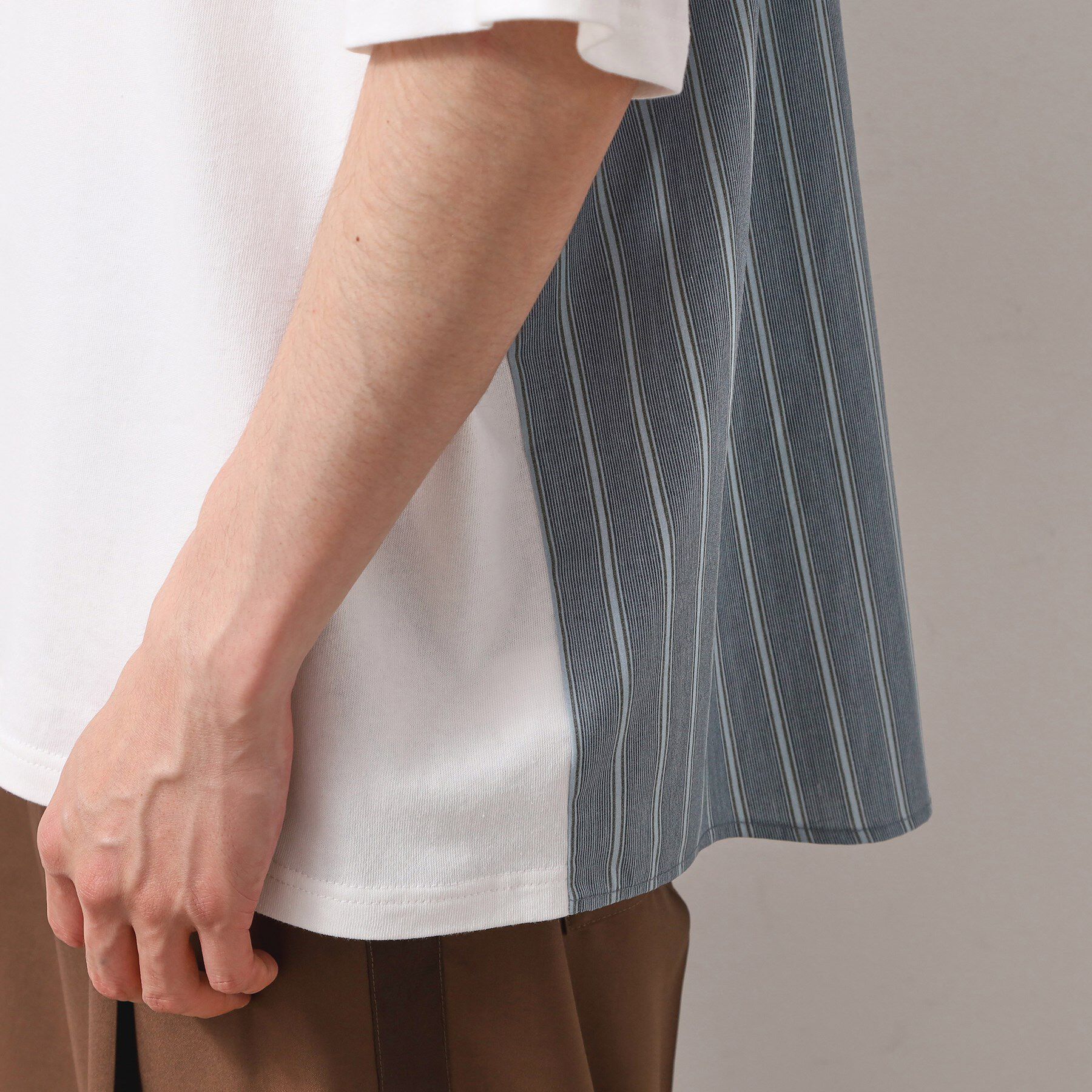 THE SHOP TK「エシカルブロード切替Tシャツ」|Tシャツ・カットソー|