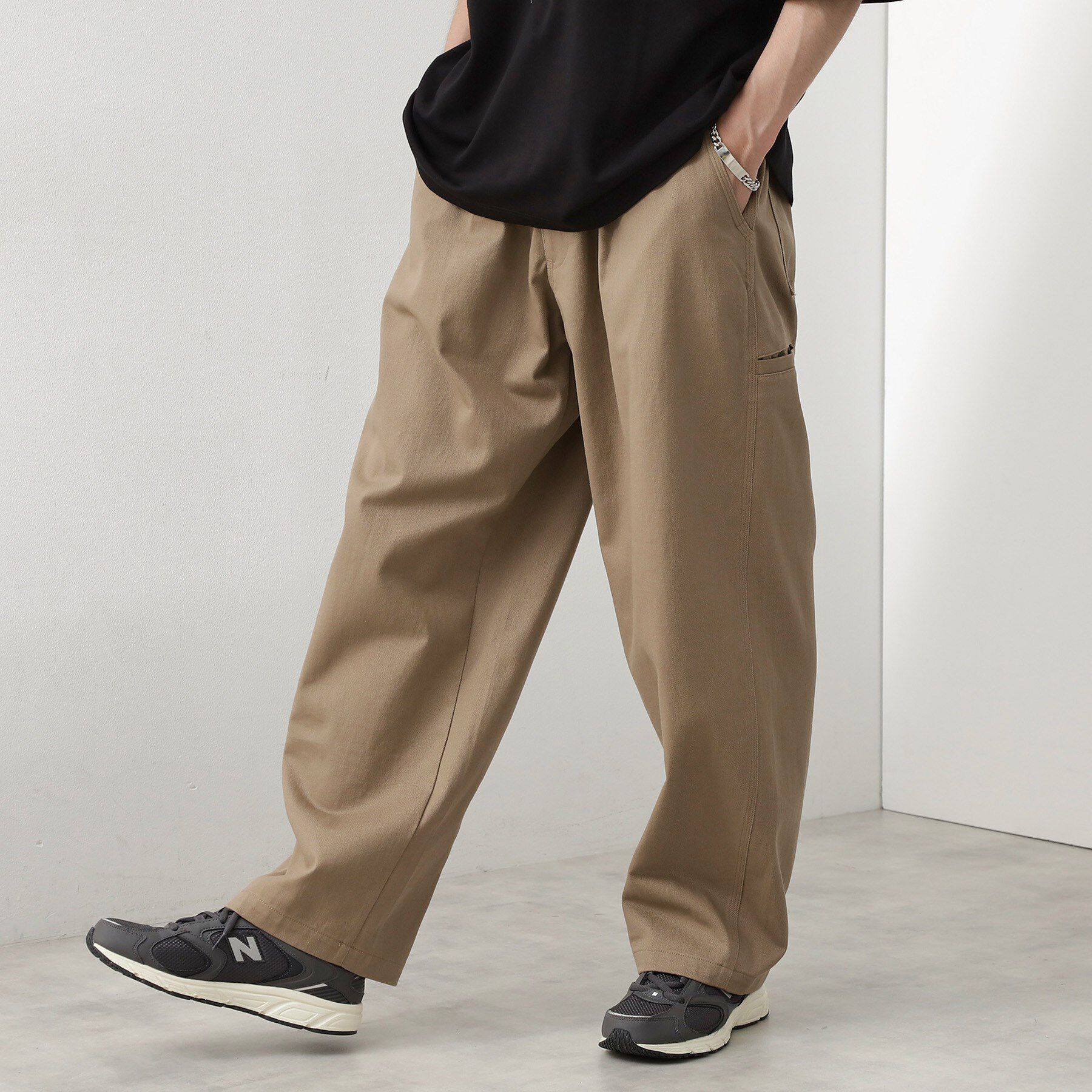 THE SHOP TK「ツイルチノワイドパンツ」|その他|