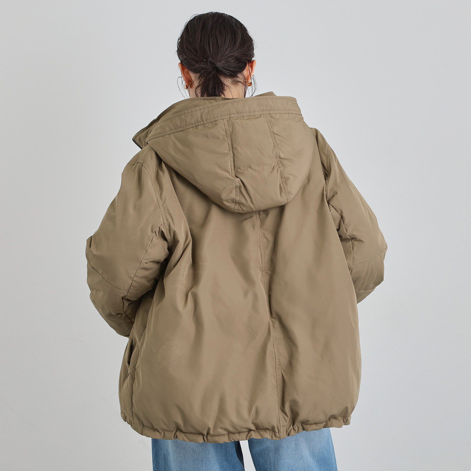 THE SHOP TK「【ぎゅっとされているような暖かさ】撥水中綿ブルゾン」|ダウン|