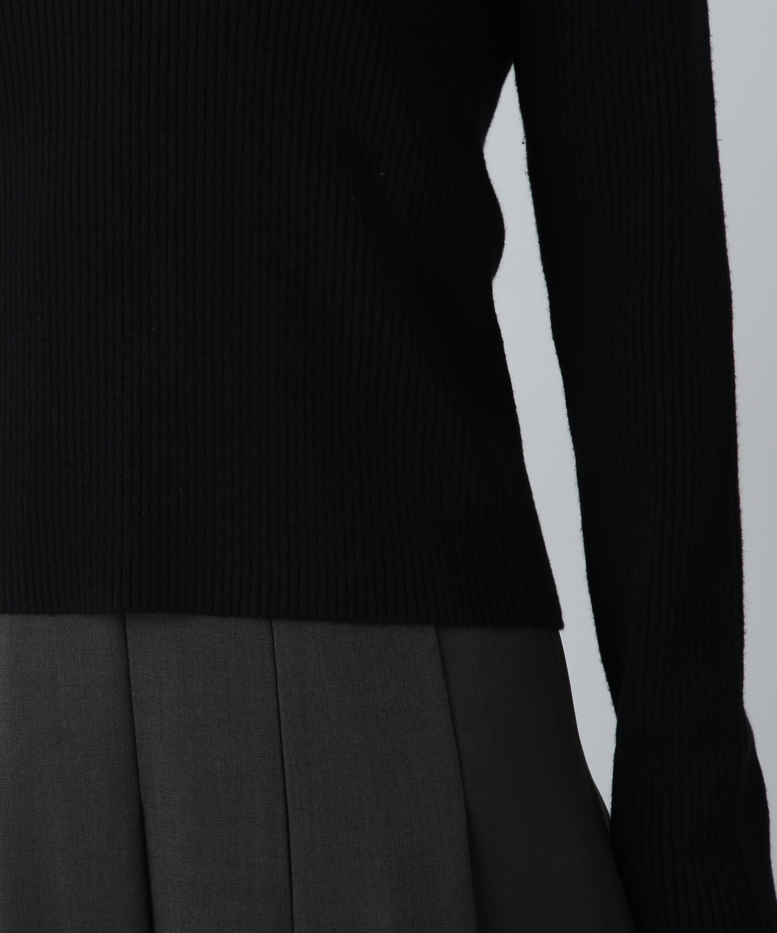  「メローネックリブニット」|ニット・セーター|