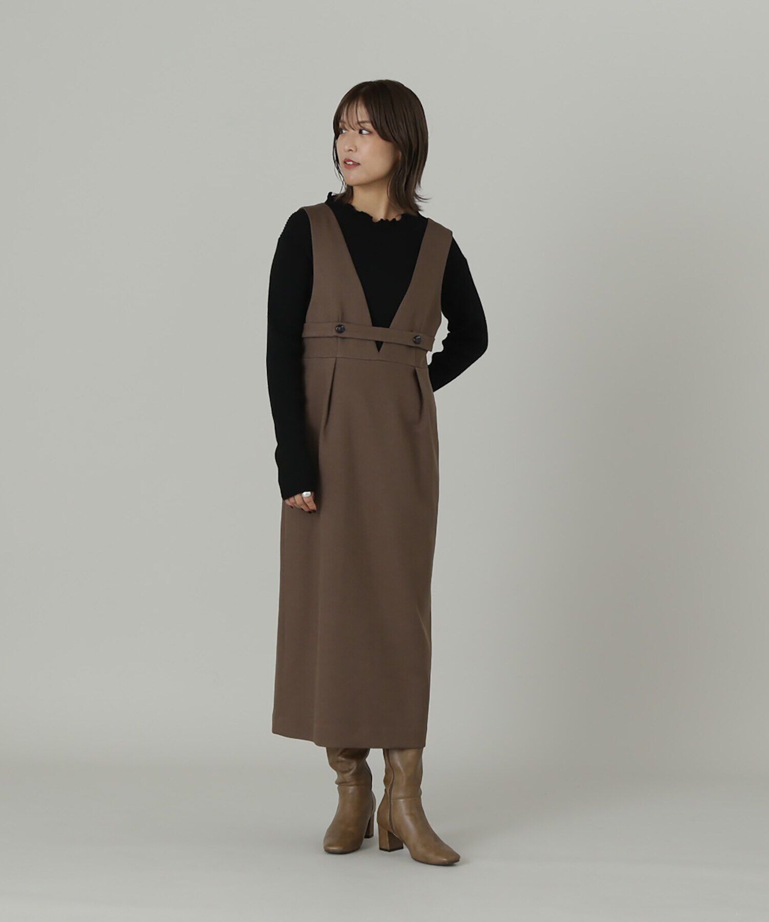  「メローネックリブニット」|ニット・セーター|