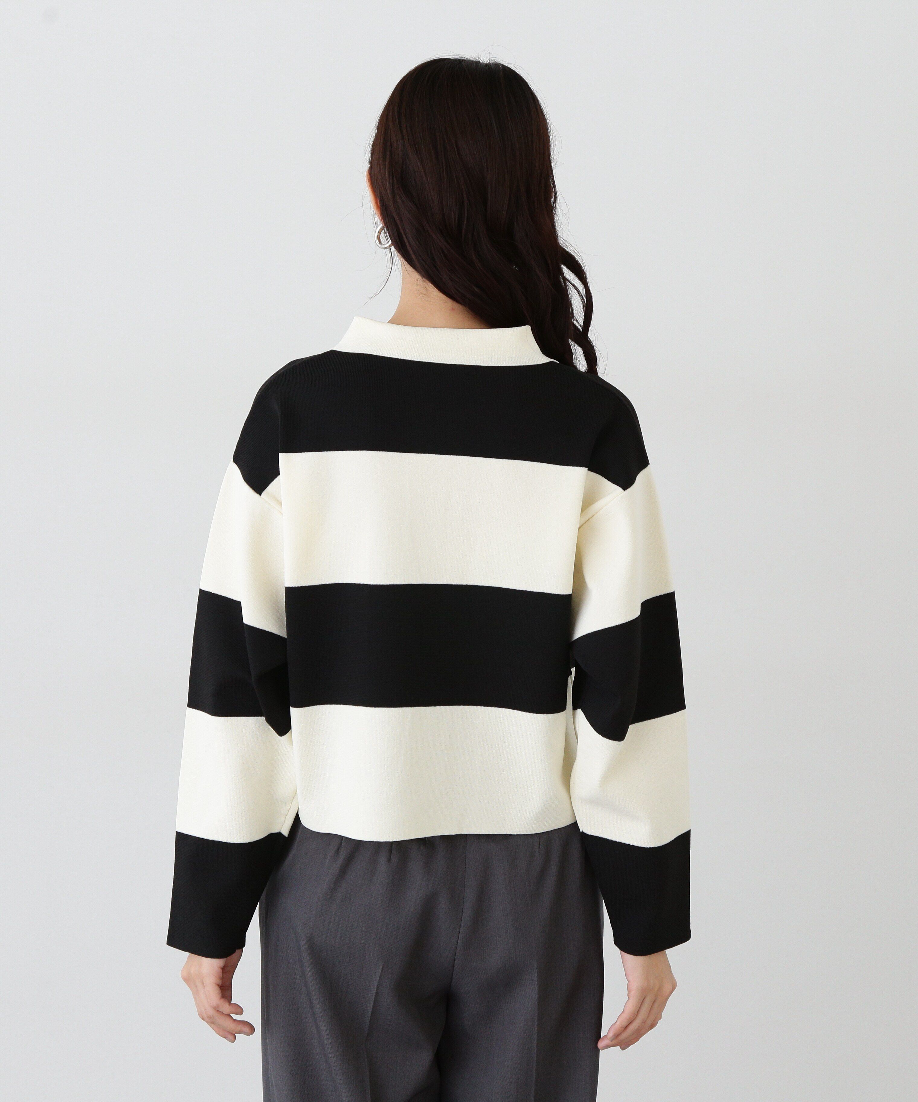  「ワイドボーダーニット」|ニット・セーター|
