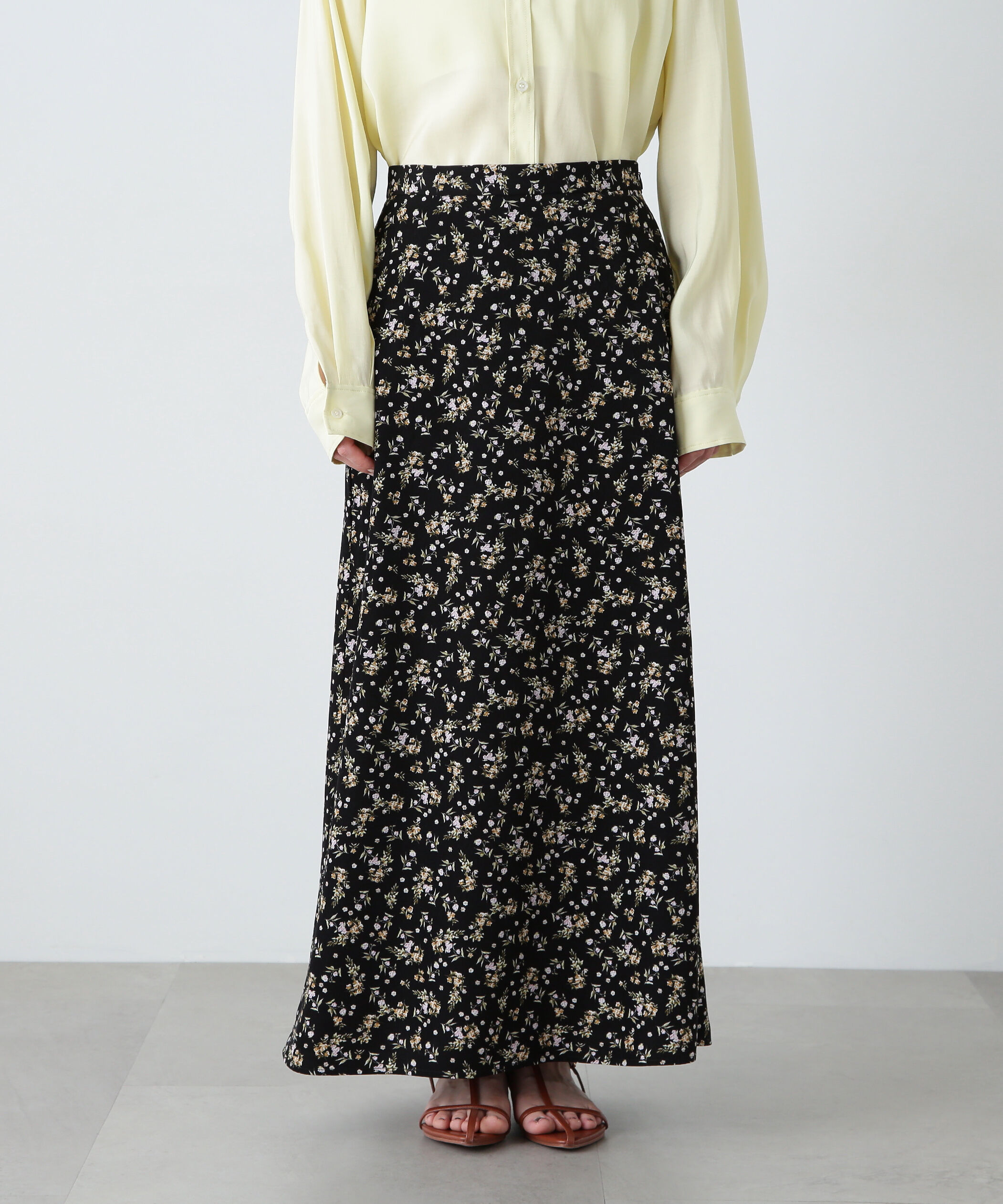  「小花柄スカート」|スカート|