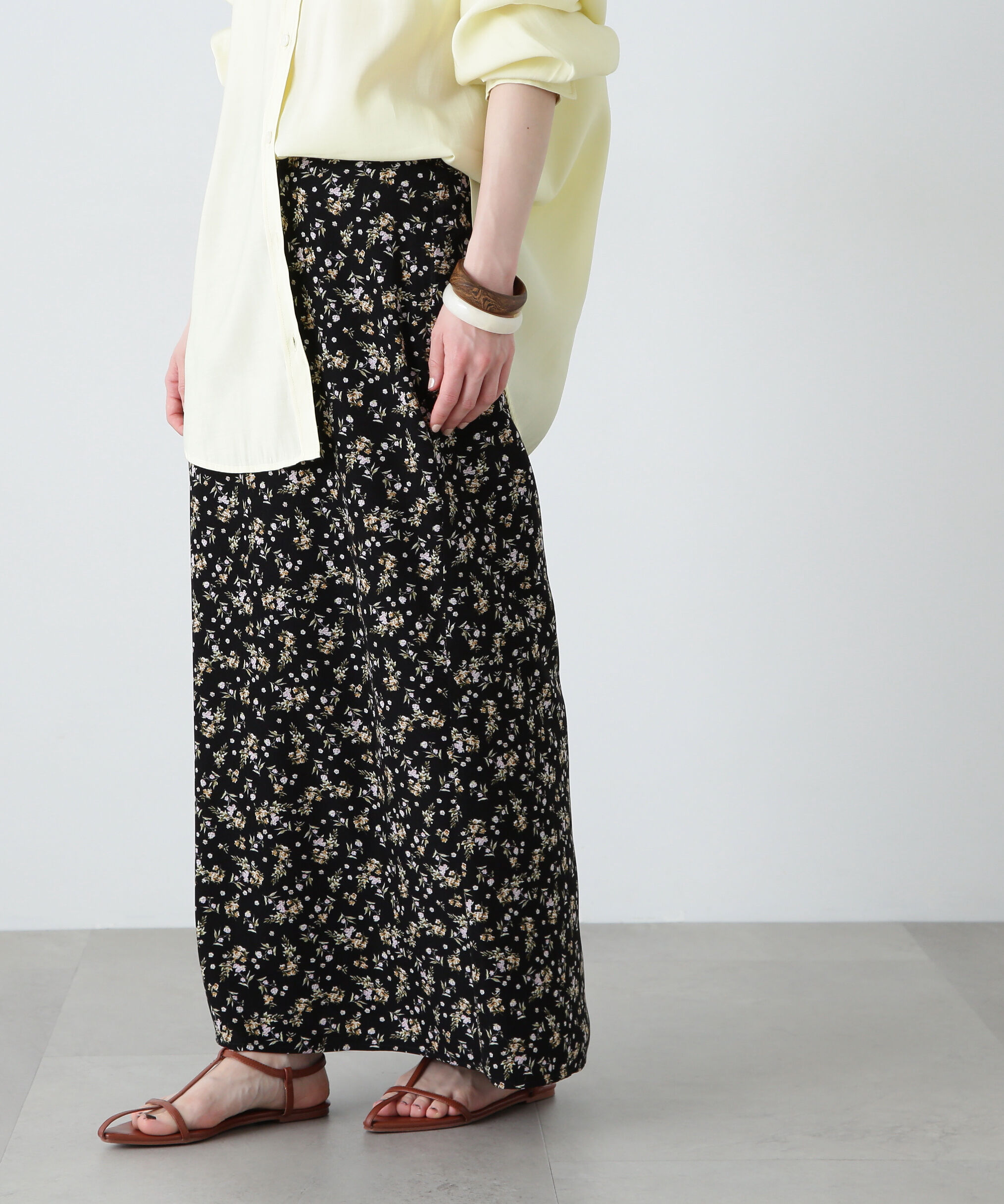  「小花柄スカート」|スカート|