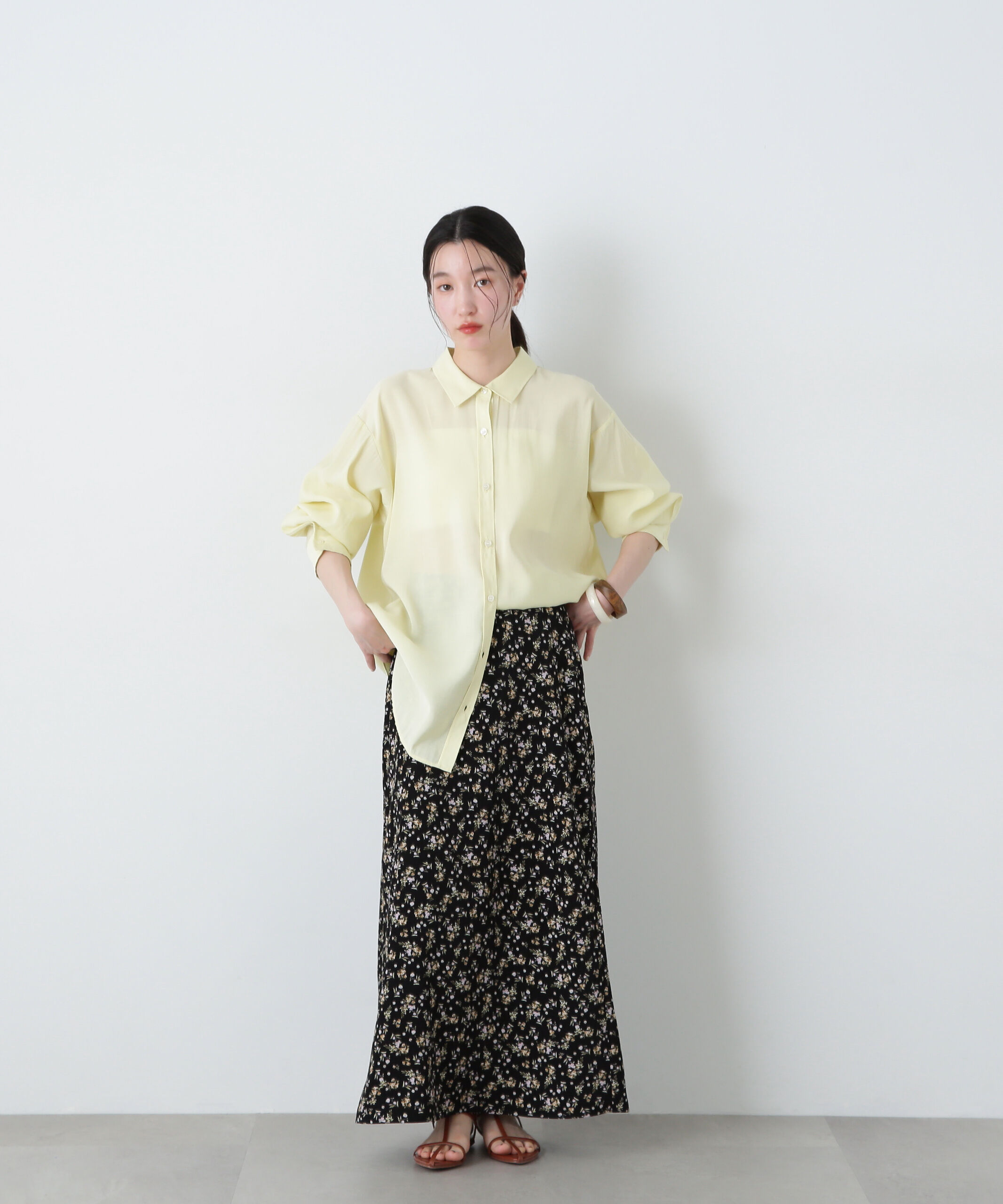  「小花柄スカート」|スカート|