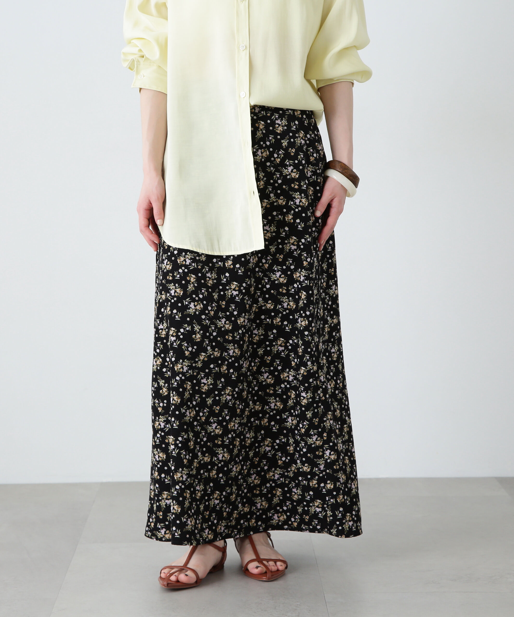  「小花柄スカート」|スカート|