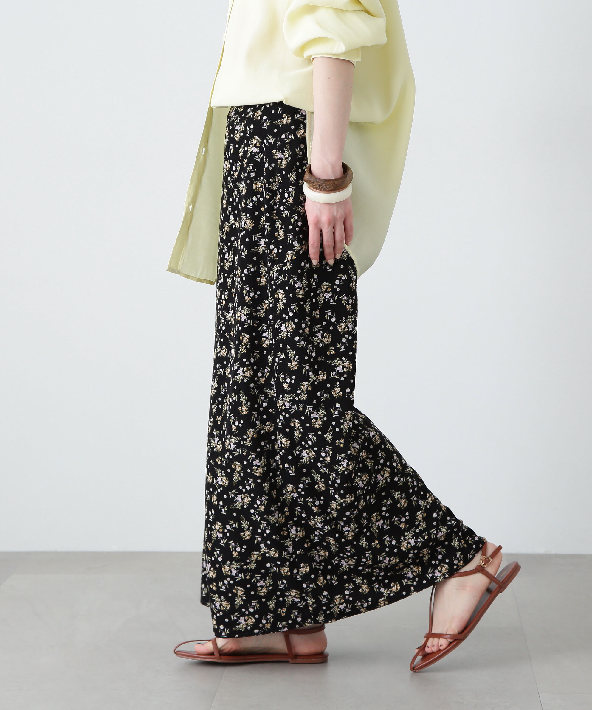  「小花柄スカート」|スカート|