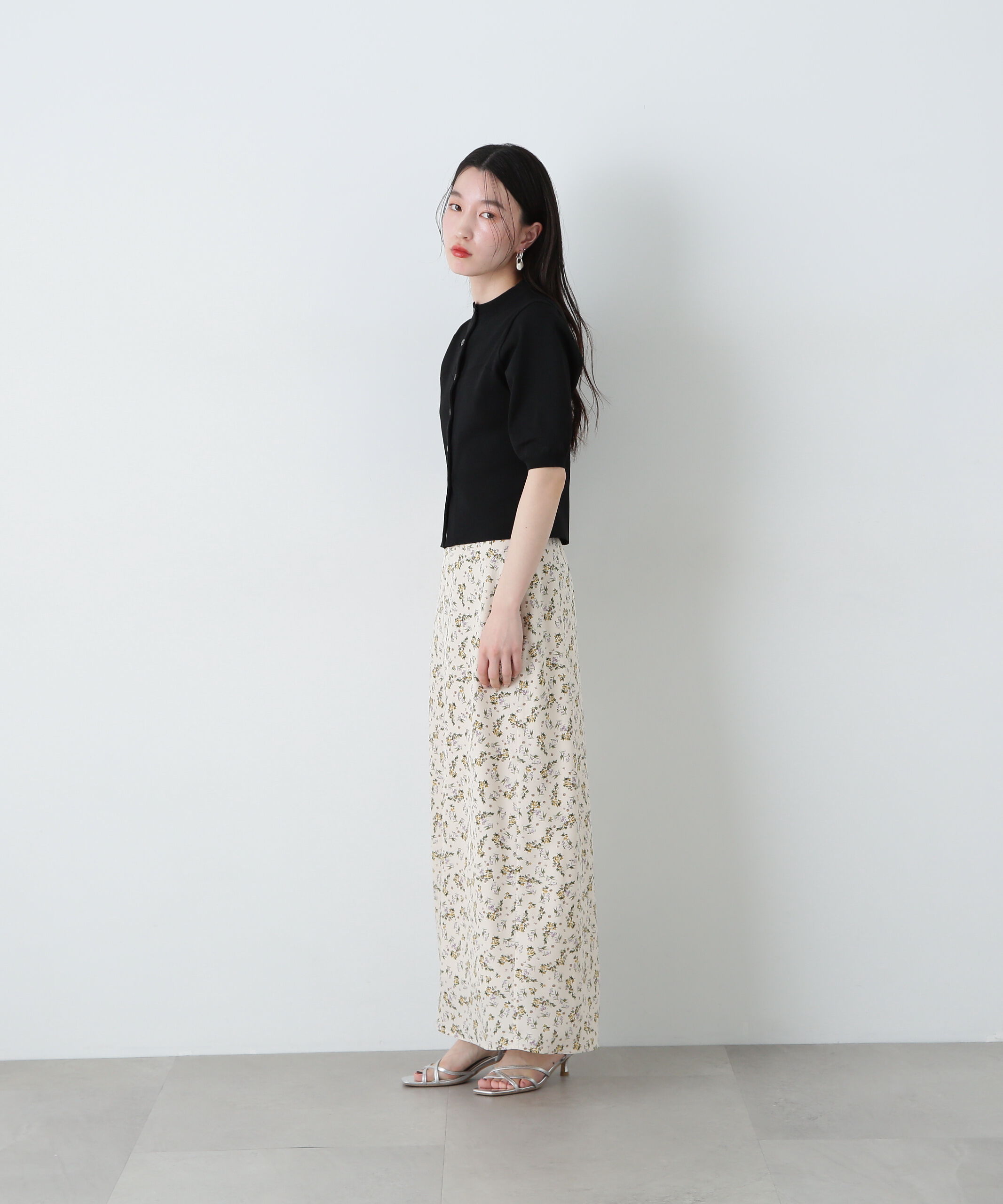  「小花柄スカート」|スカート|