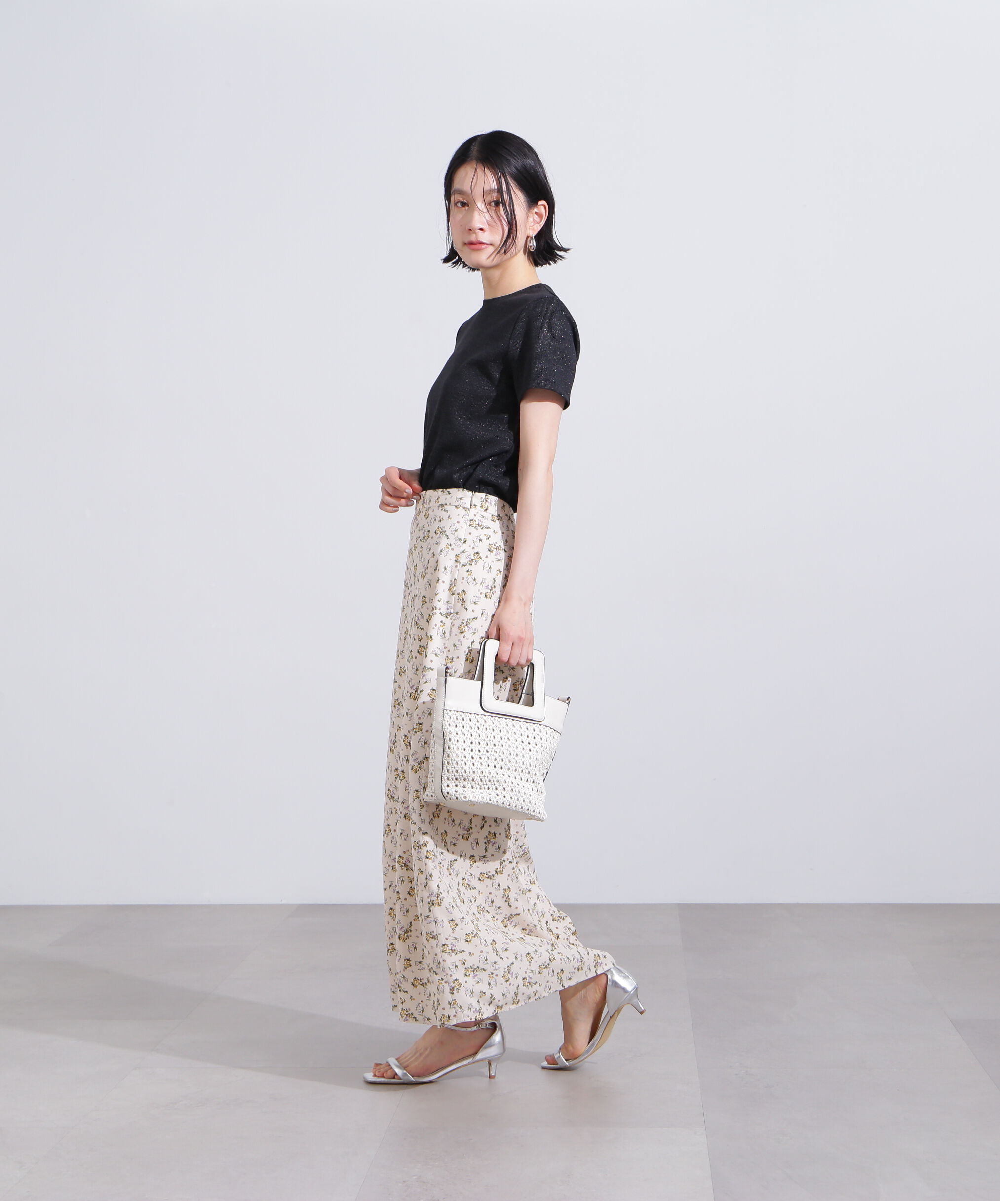  「小花柄スカート」|スカート|