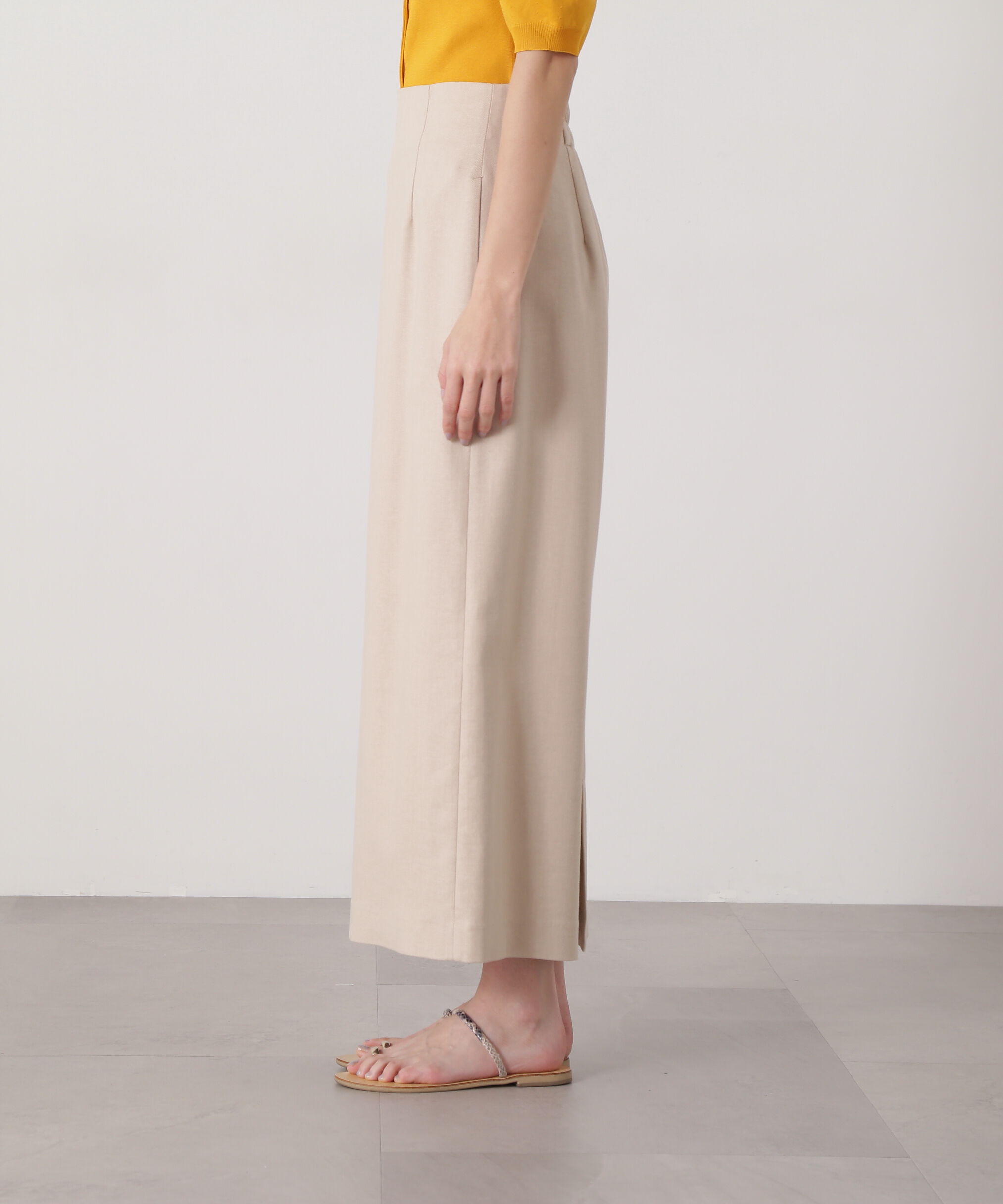  「麻混タイトスカート」|スカート|