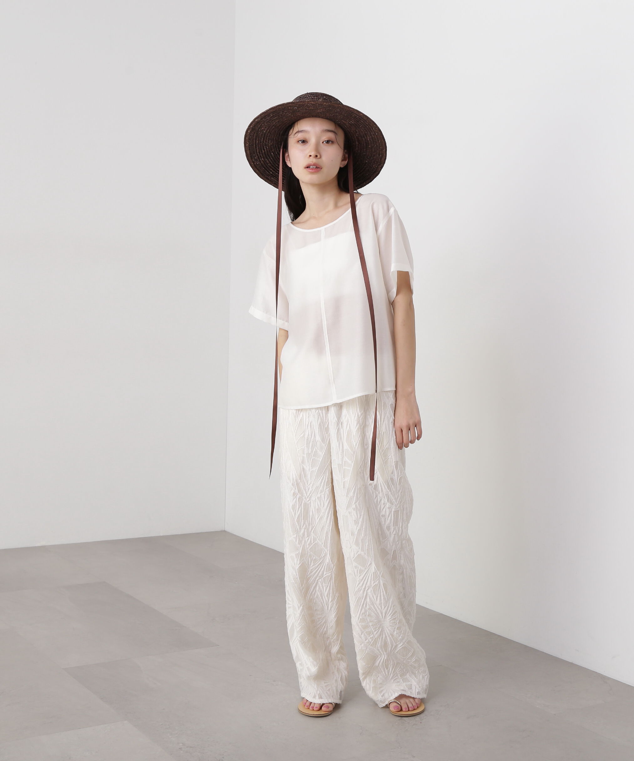  「バックオープンTブラウス」|シャツ・ブラウス|