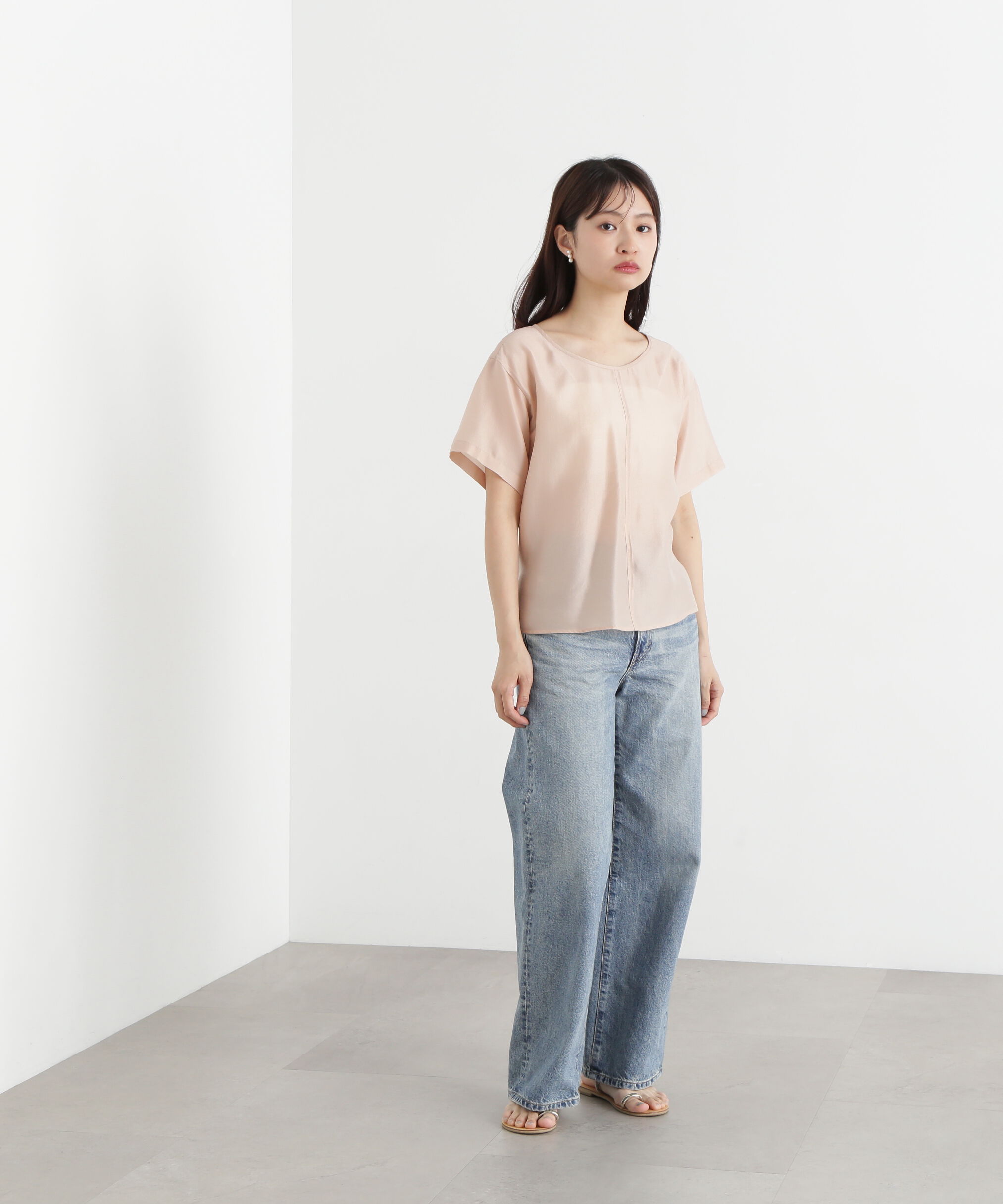  「バックオープンTブラウス」|シャツ・ブラウス|