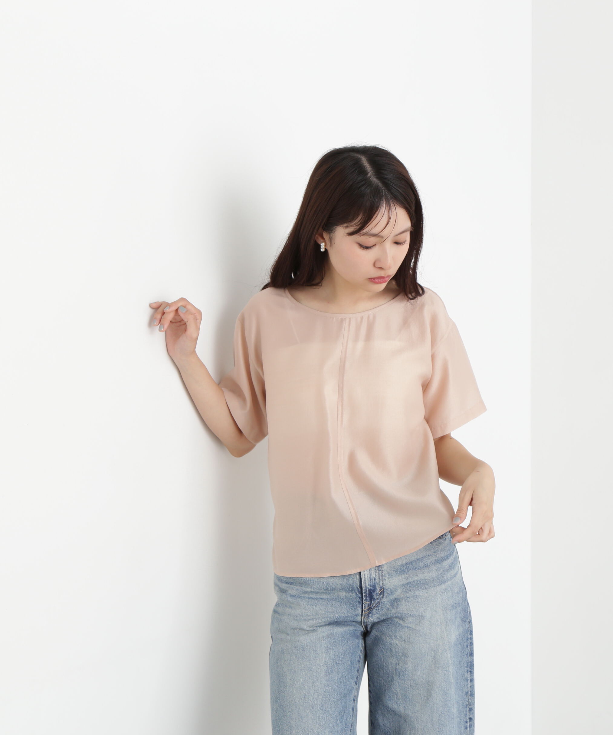 「バックオープンTブラウス」|シャツ・ブラウス|