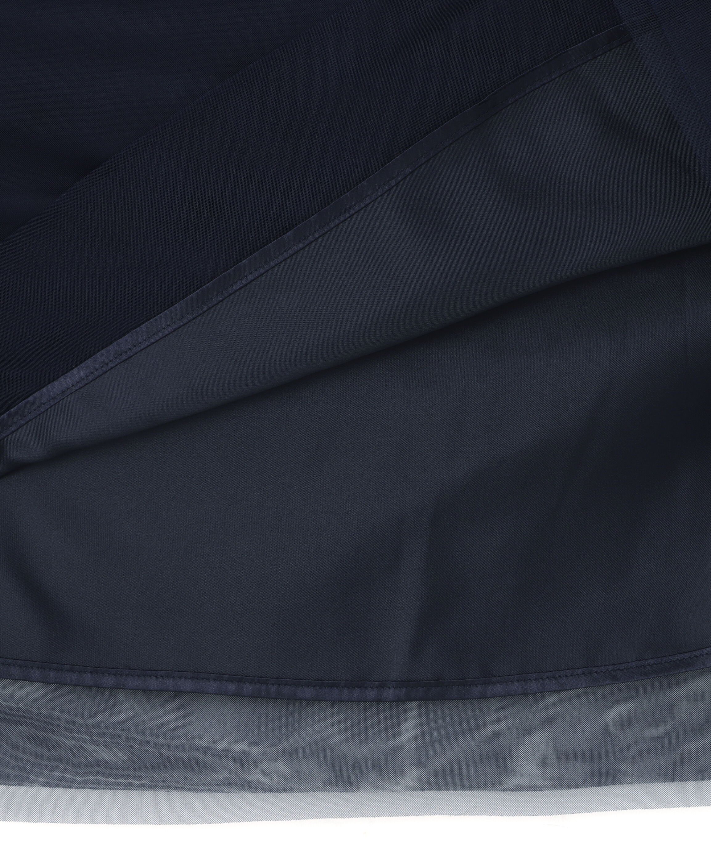  「ポロニットチュールスカートドッキングワンピース」|ワンピース|