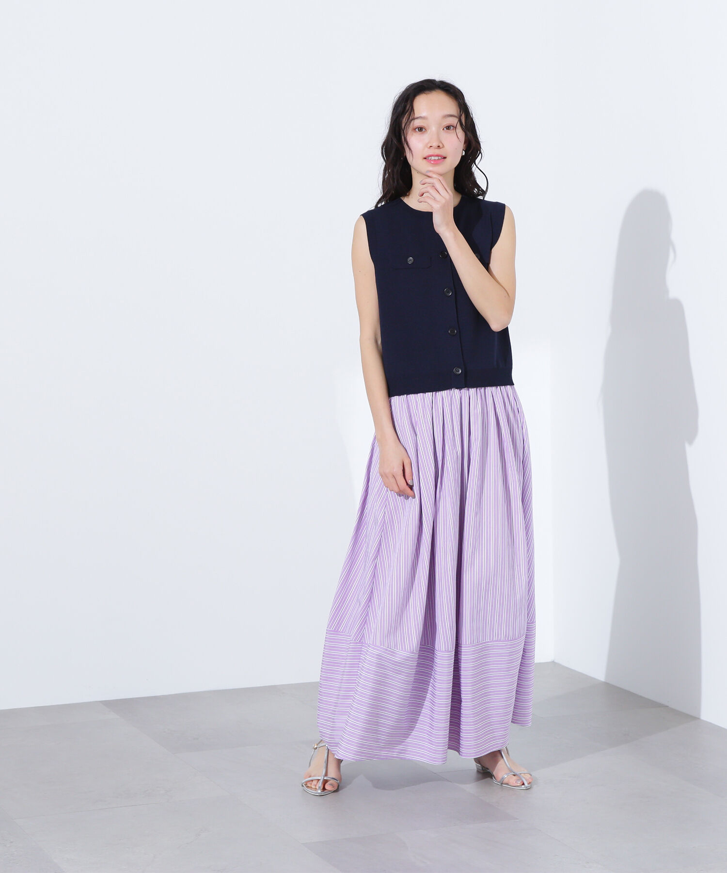  「総針コンパクトニットジレ」|ニット・セーター|