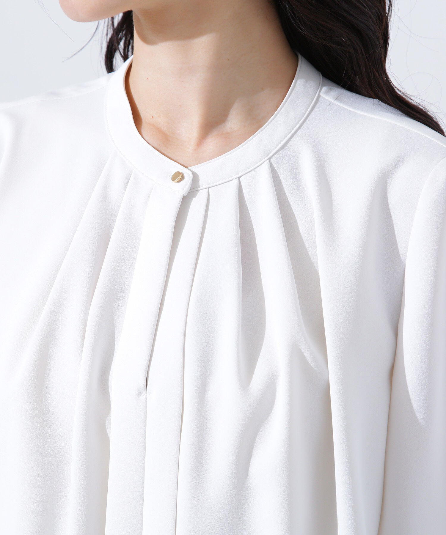  「フロントタックフレアスリーブブラウス」|シャツ・ブラウス|