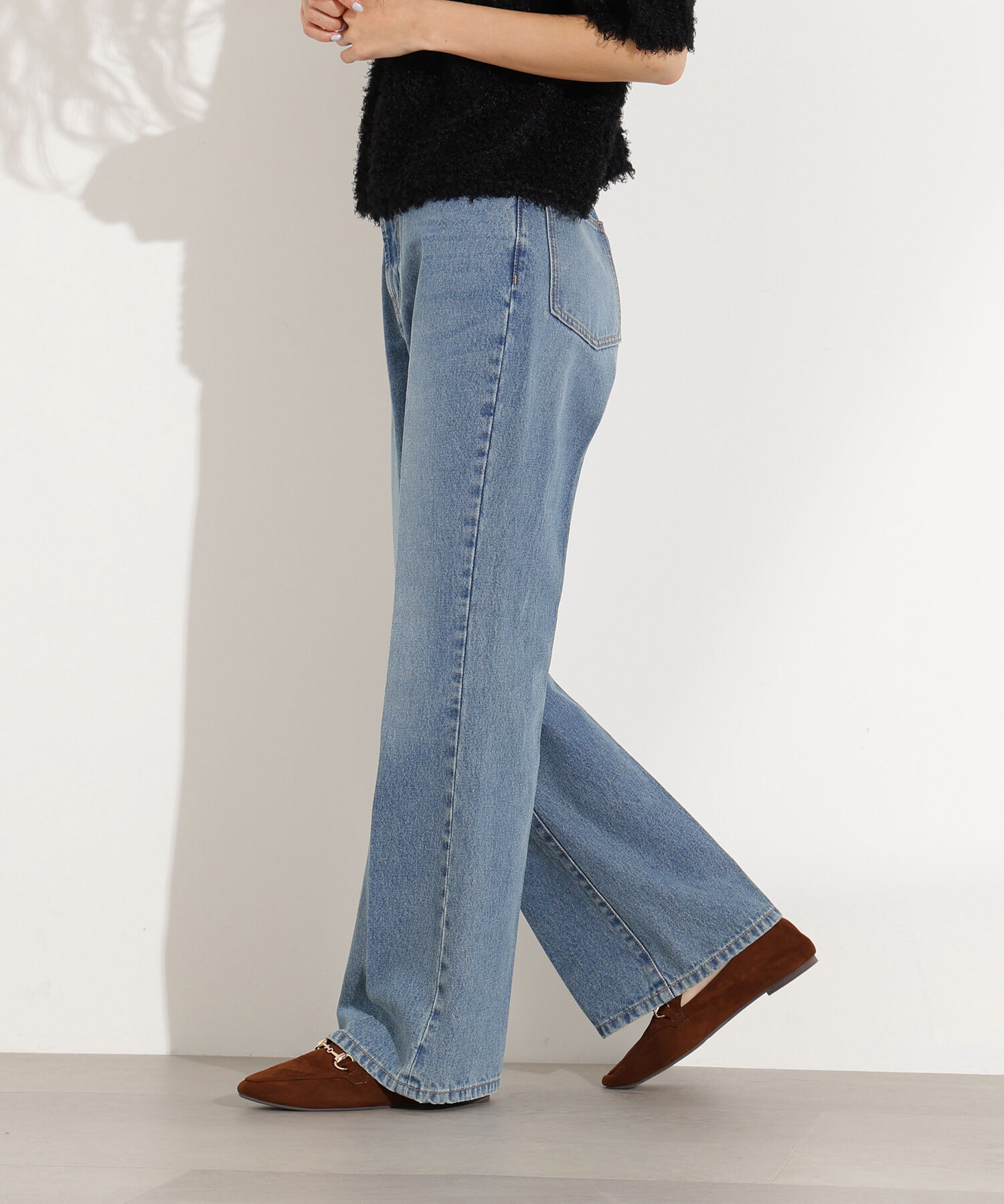  「センタープレスフレアデニムパンツ」|その他|