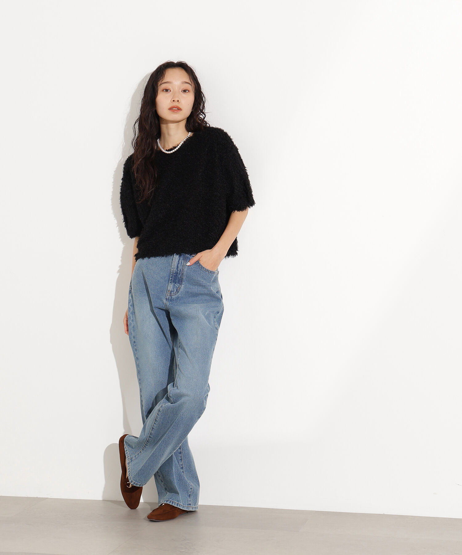  「センタープレスフレアデニムパンツ」|その他|