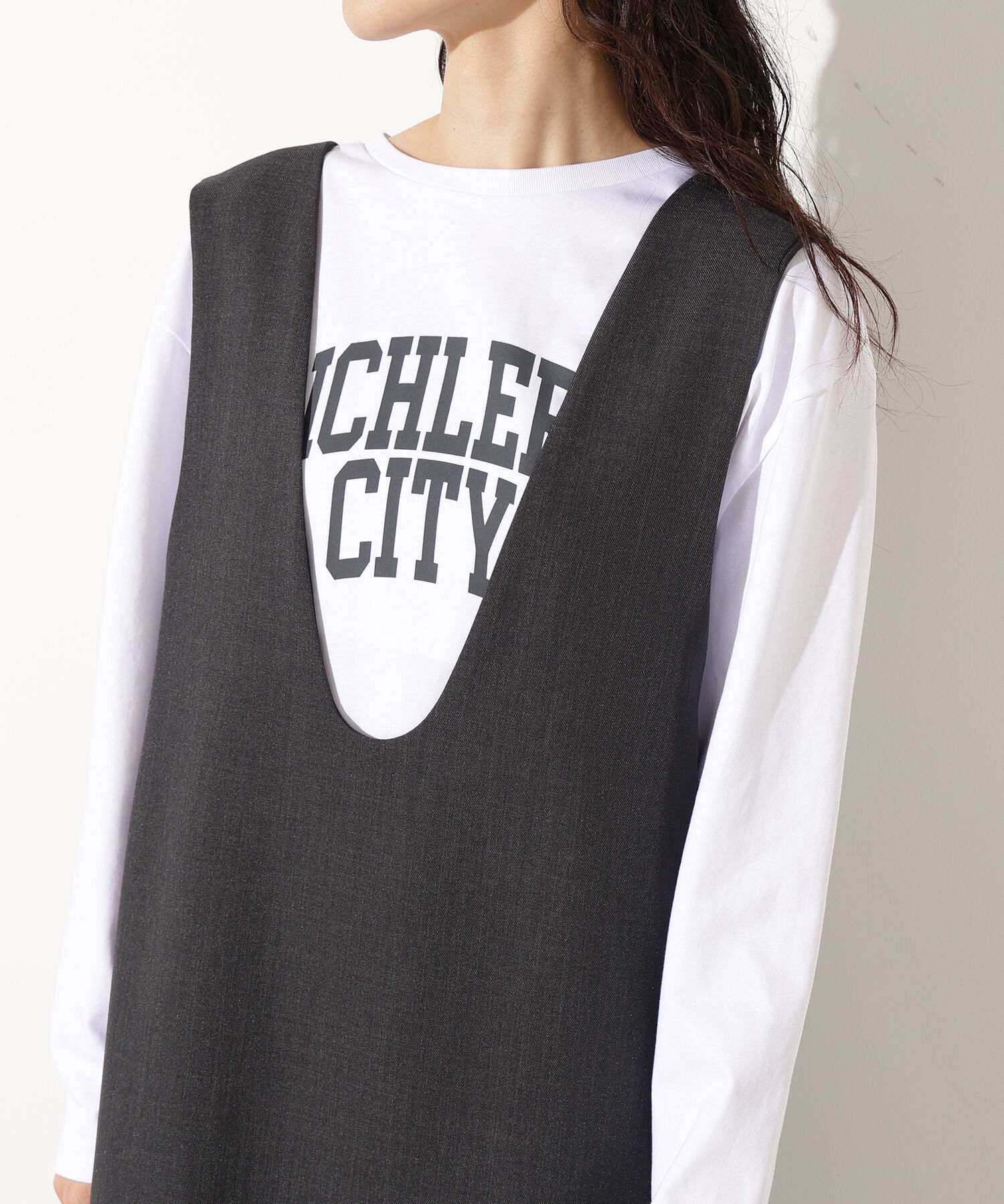  「Uネックナロージャンスカ」|ワンピース|