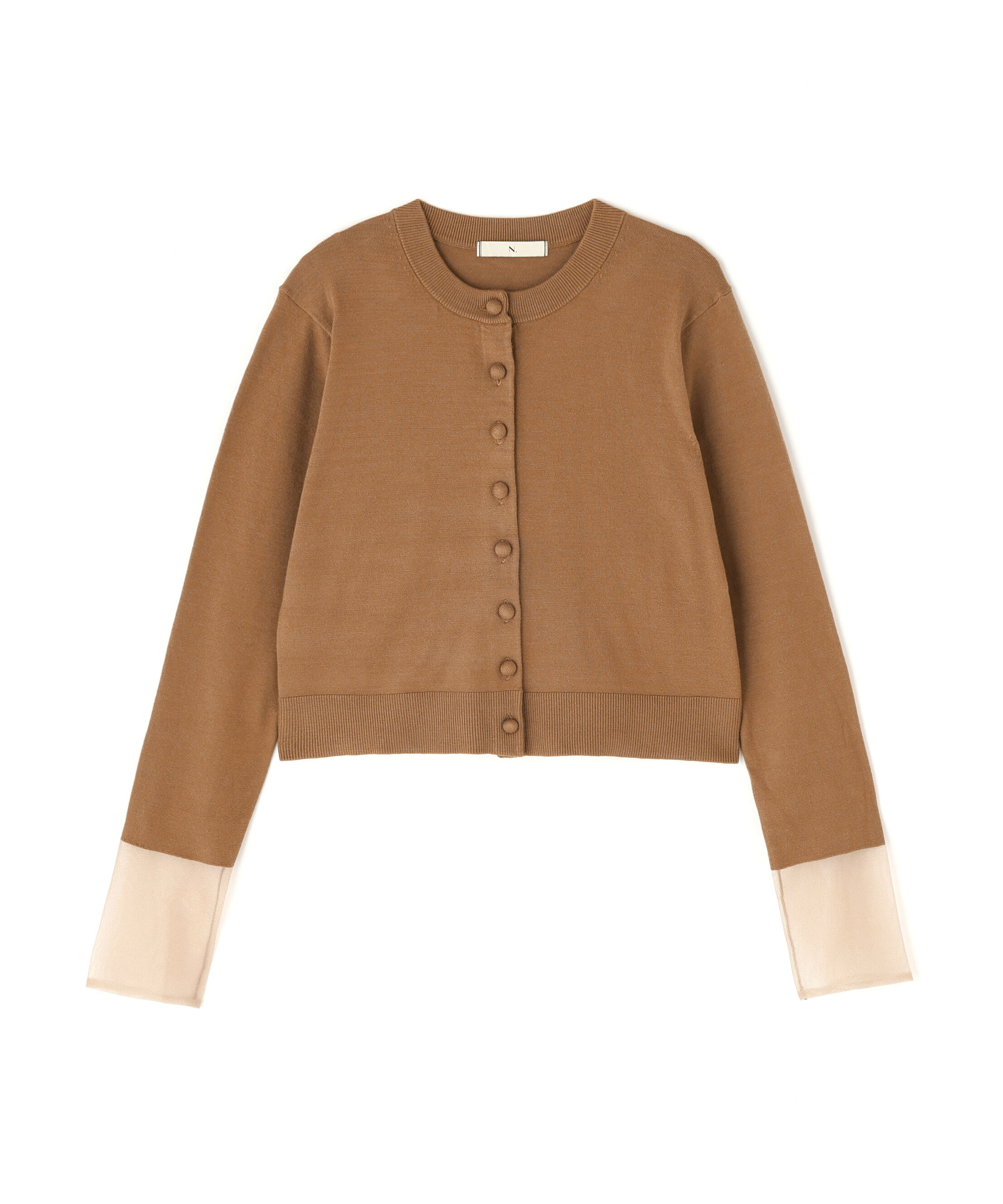  「シアーカフスコンパクトカーデ」|ニット・セーター|