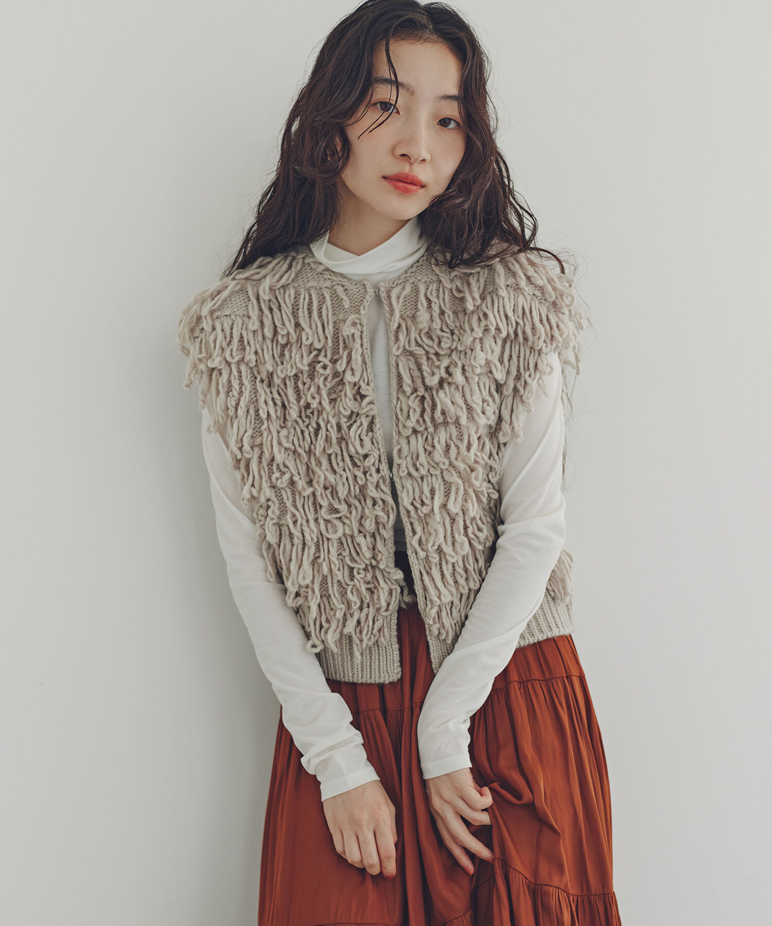  「ループニットベスト」|ニット・セーター|