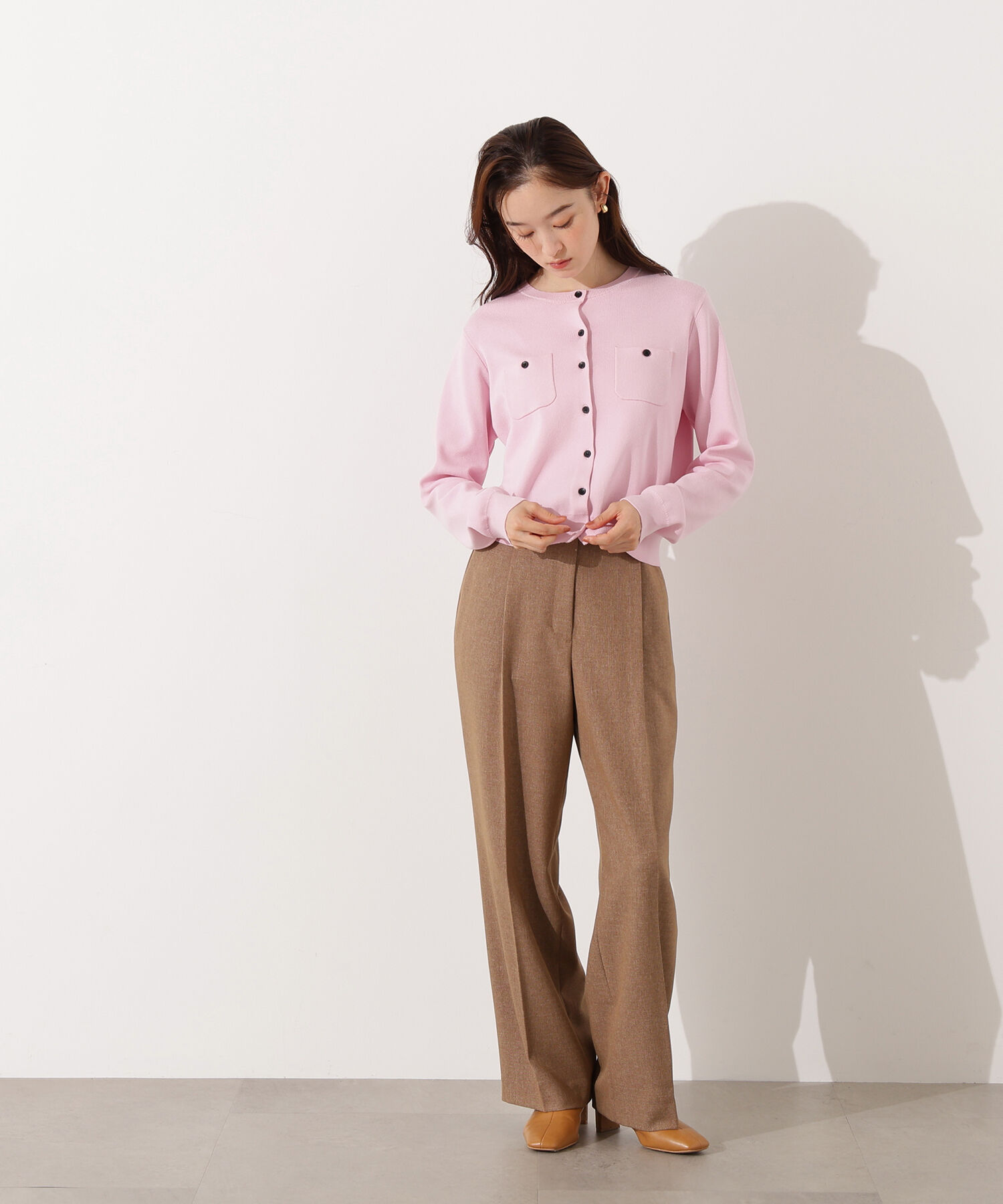  「ベーシックポケットカーディガン」|ニット・セーター|