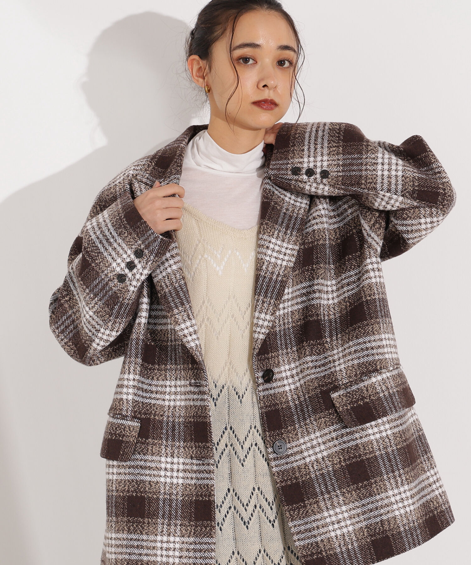  「オーバージャケットコート」|ブルゾン・スタジャン|