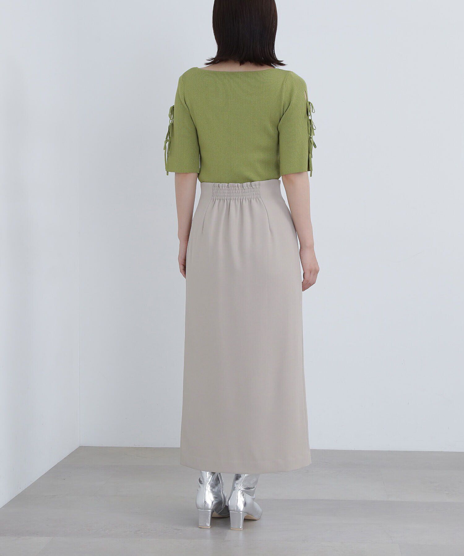  「フロントジップナロースカート」|スカート|