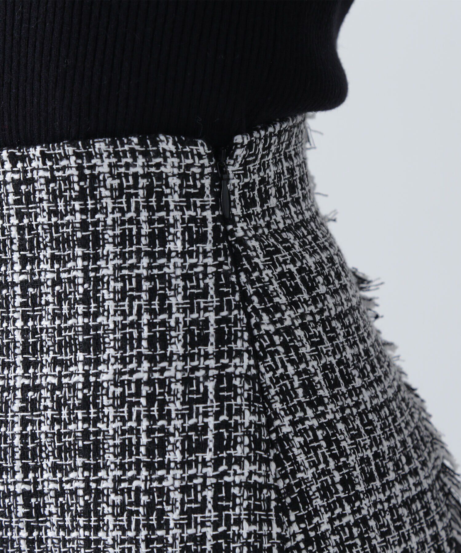  「エスカルゴツイードフリンジスカート」|スカート|