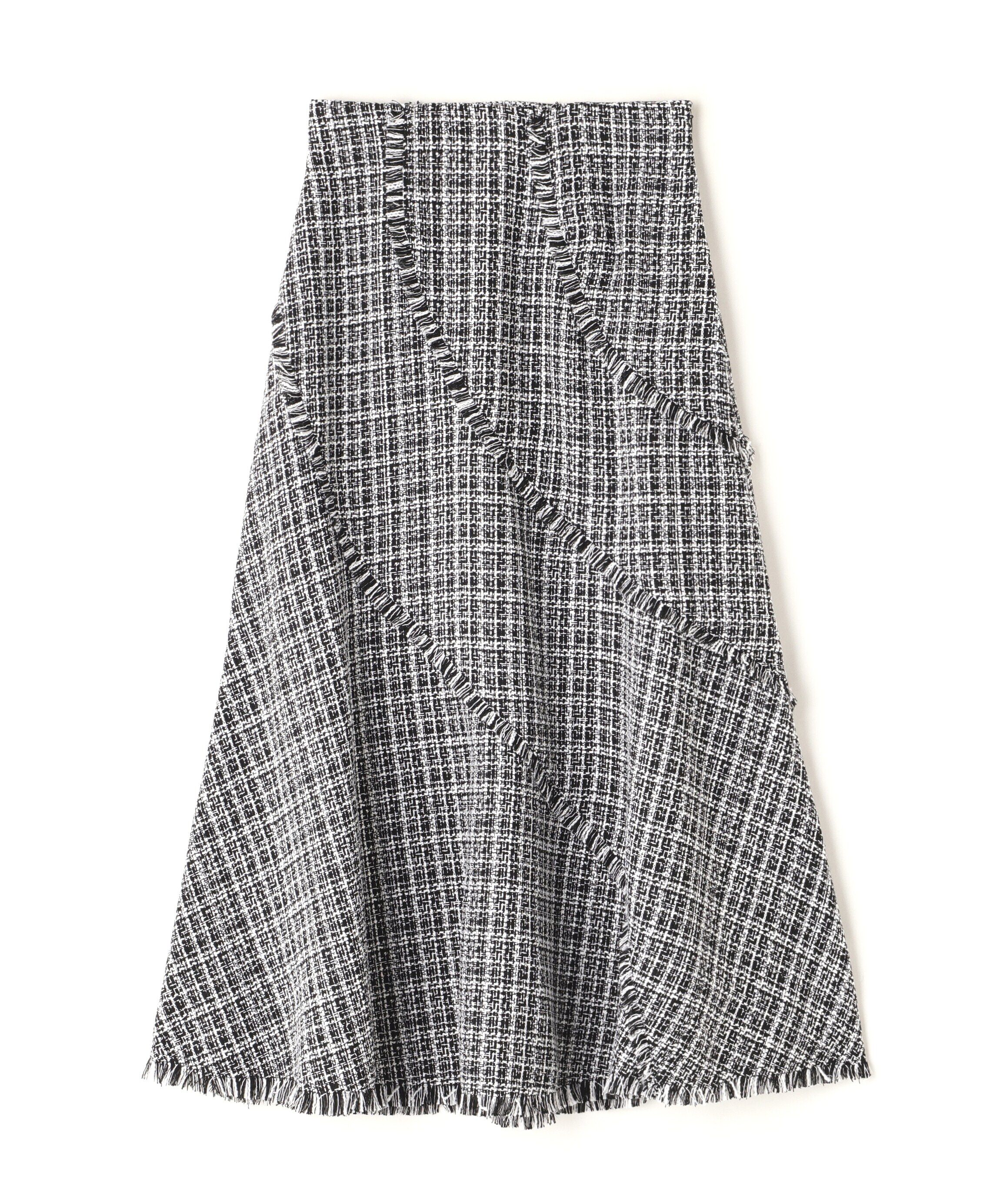  「エスカルゴツイードフリンジスカート」|スカート|