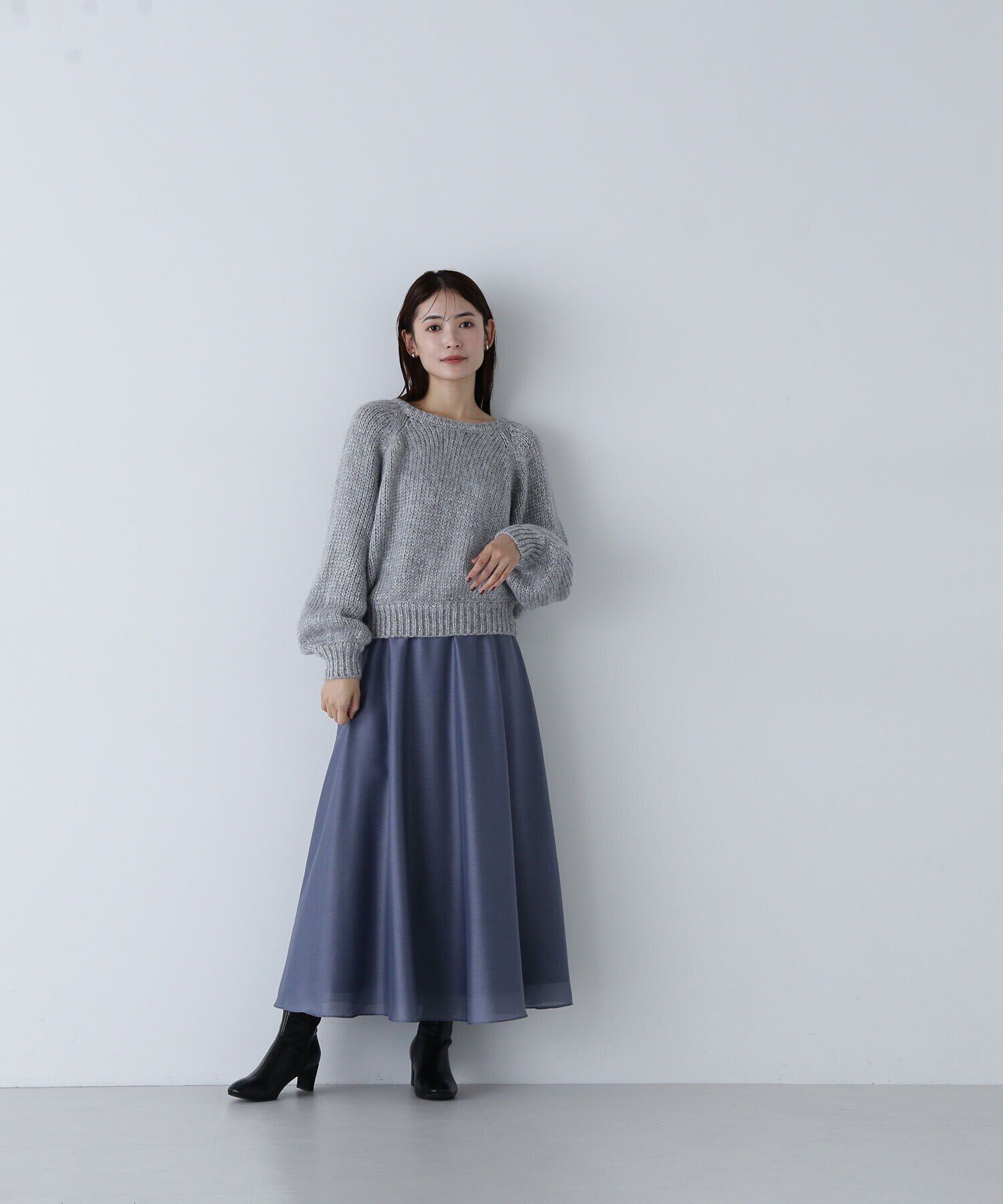  「ラメリリヤーンクロップドニット」|ニット・セーター|