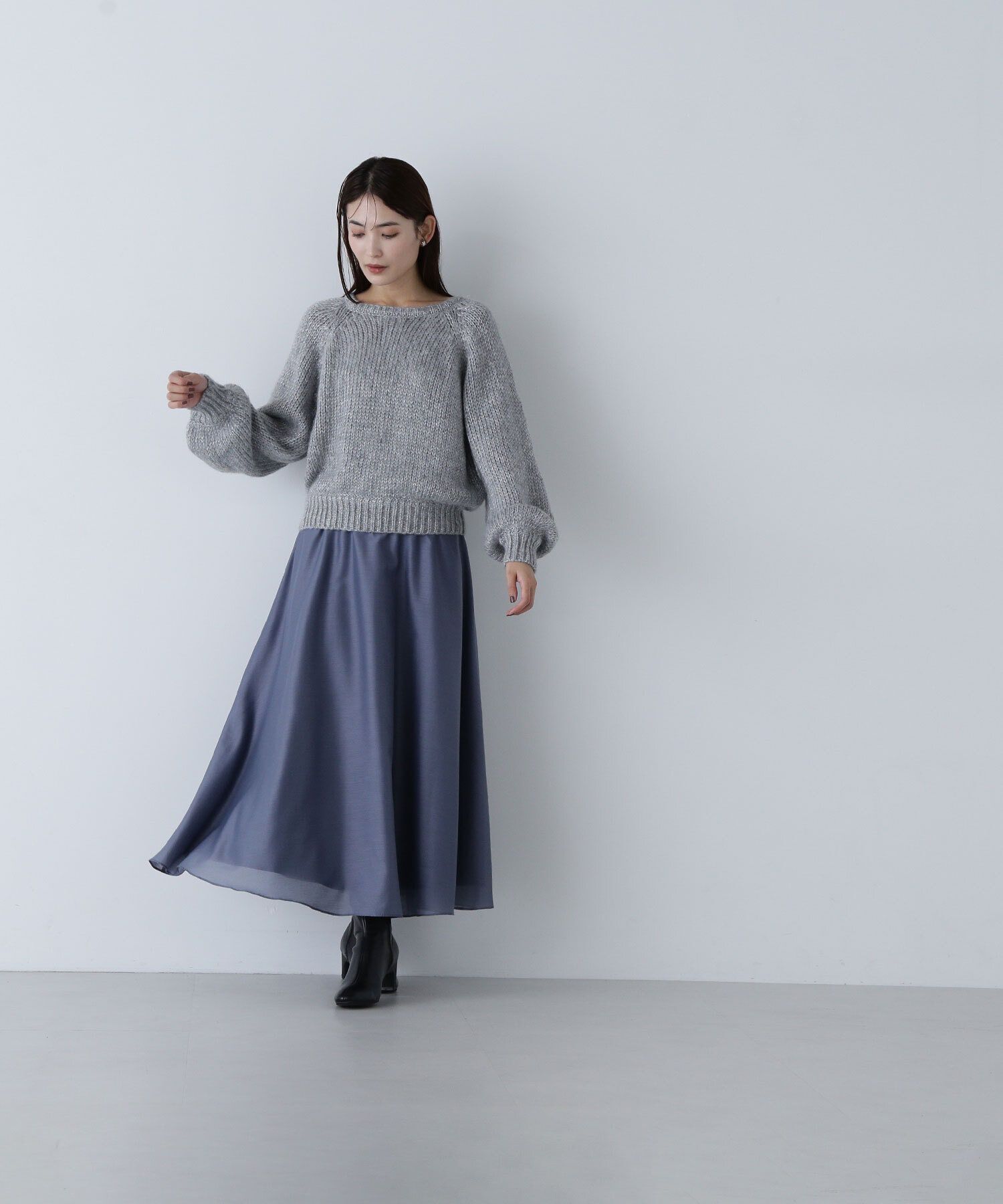  「ラメリリヤーンクロップドニット」|ニット・セーター|