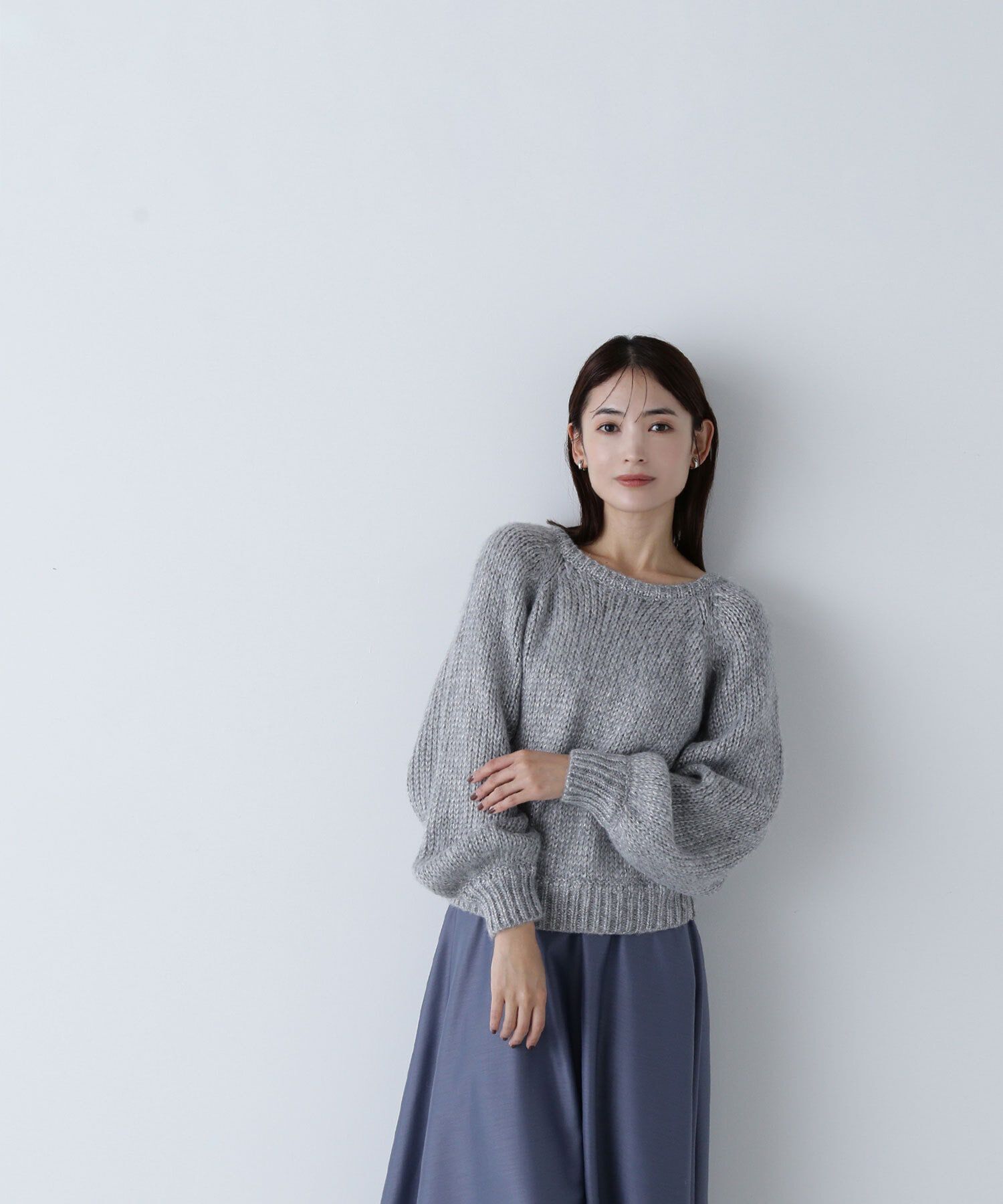  「ラメリリヤーンクロップドニット」|ニット・セーター|