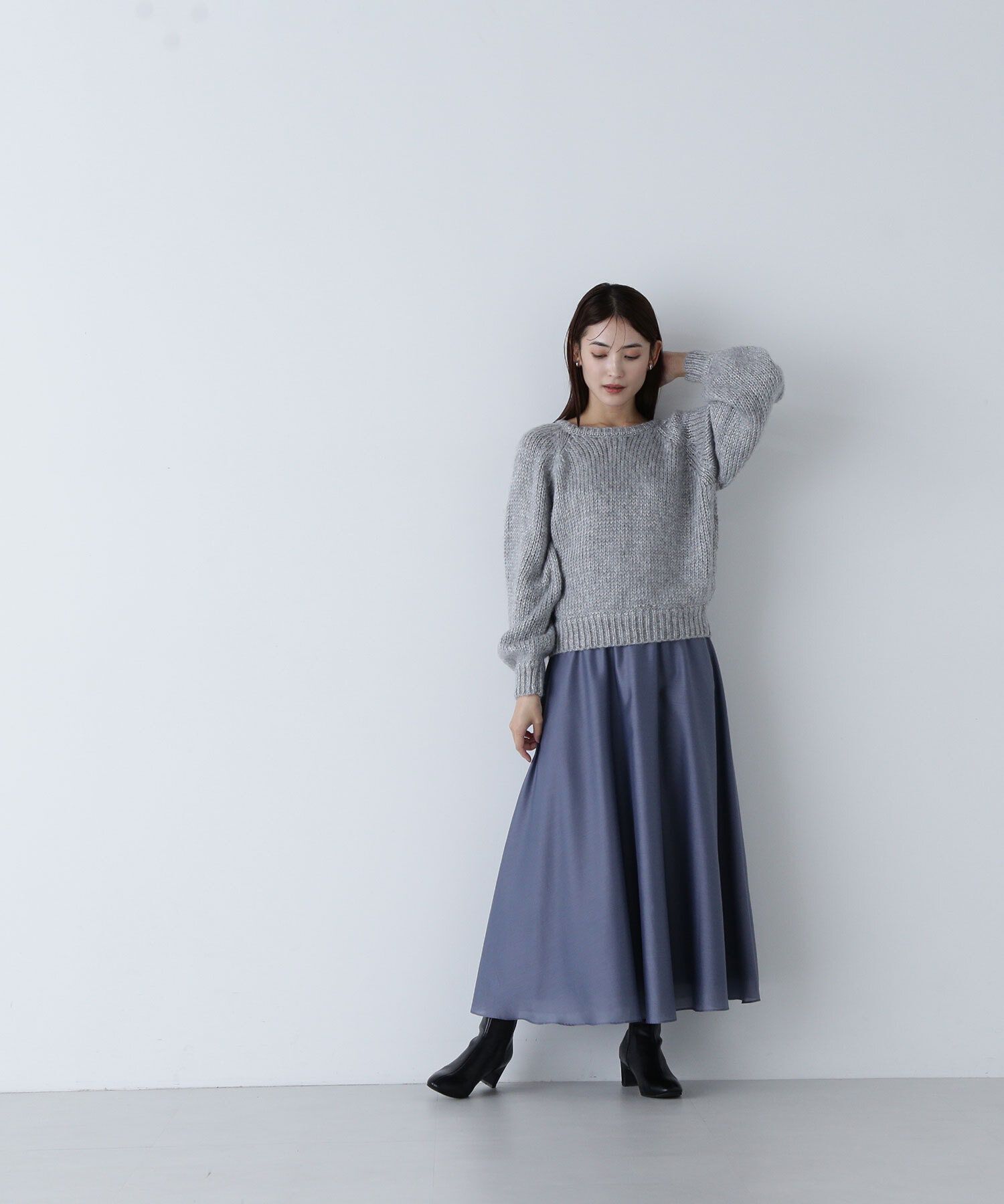  「ラメリリヤーンクロップドニット」|ニット・セーター|