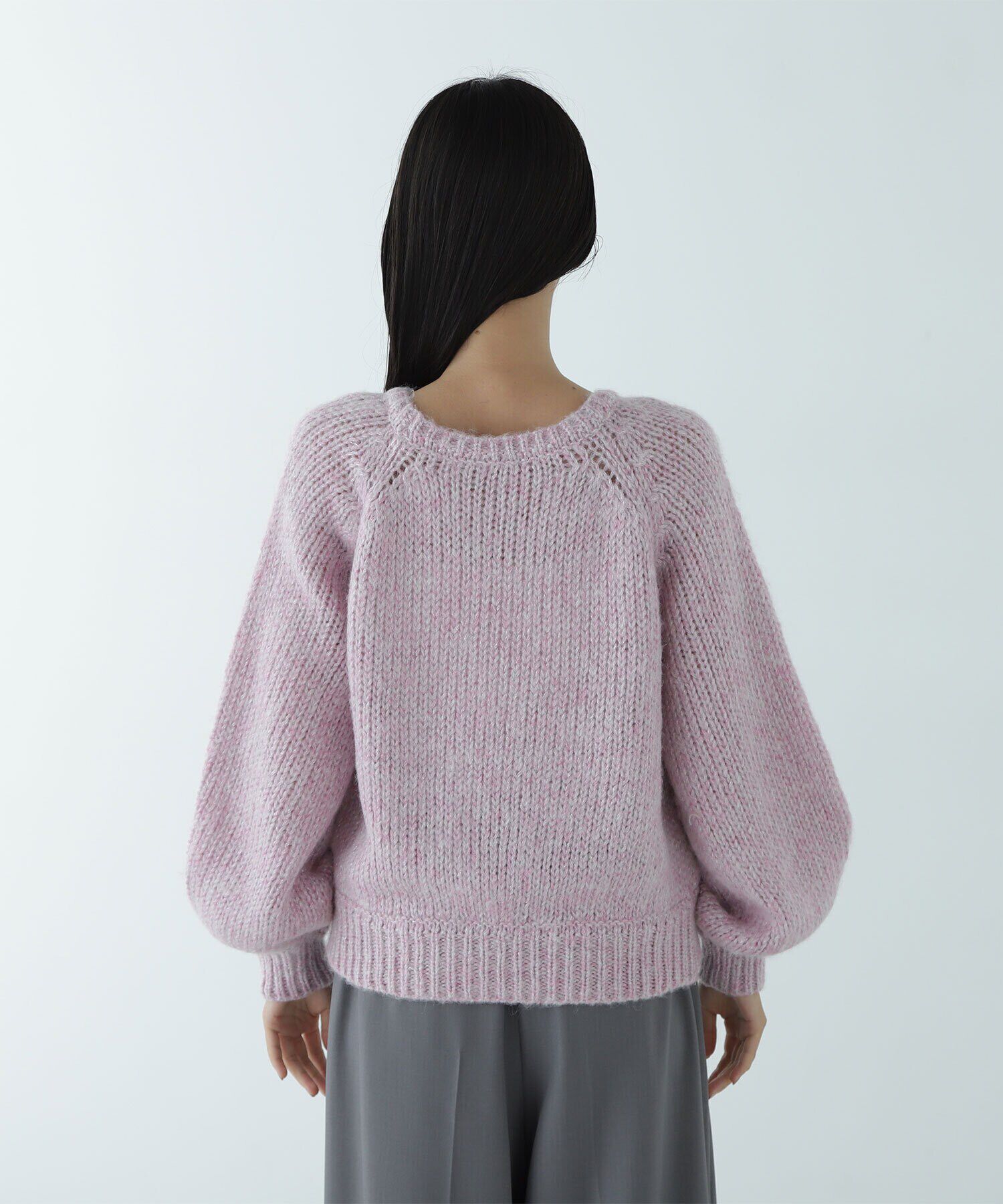  「ラメリリヤーンクロップドニット」|ニット・セーター|