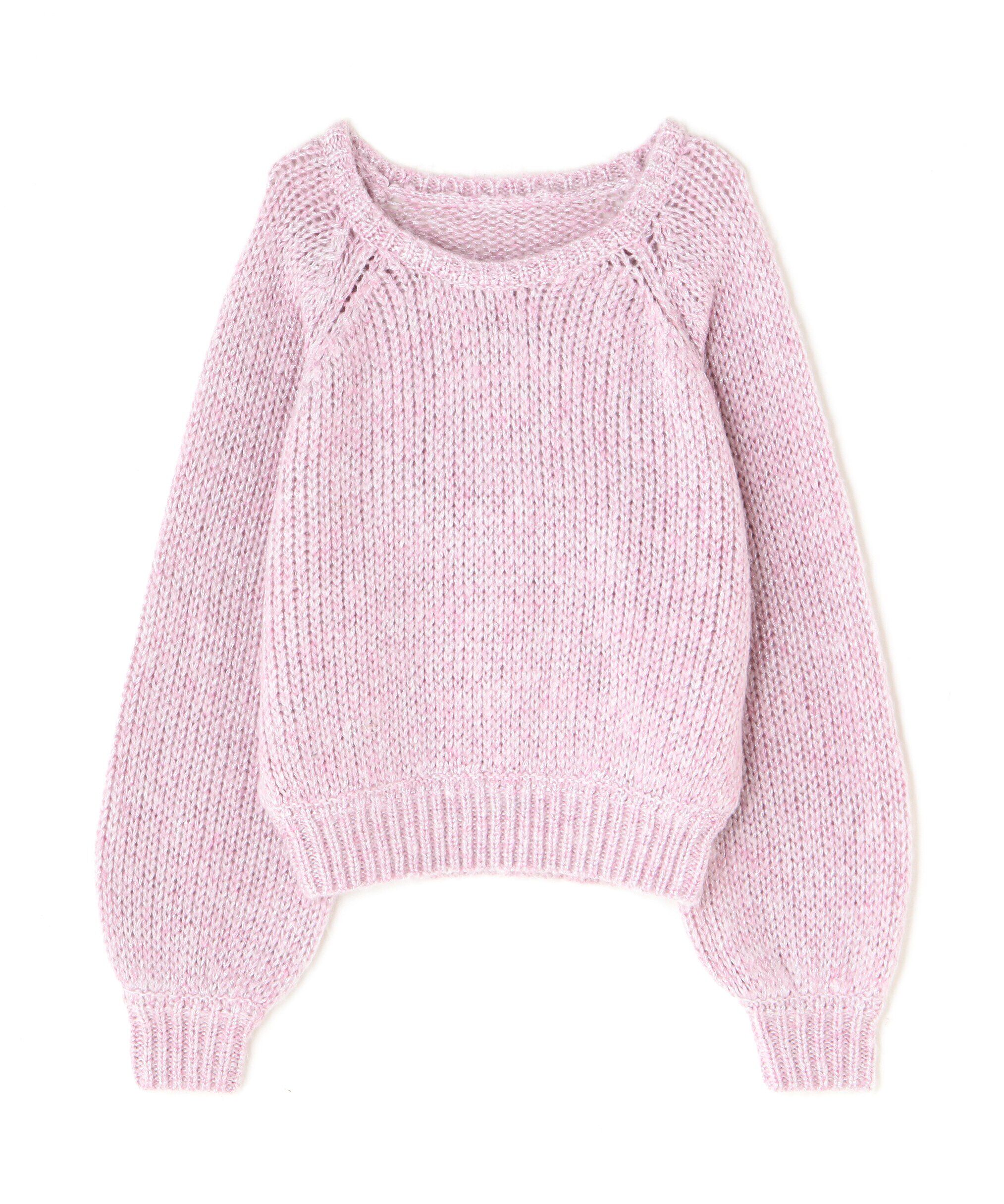  「ラメリリヤーンクロップドニット」|ニット・セーター|