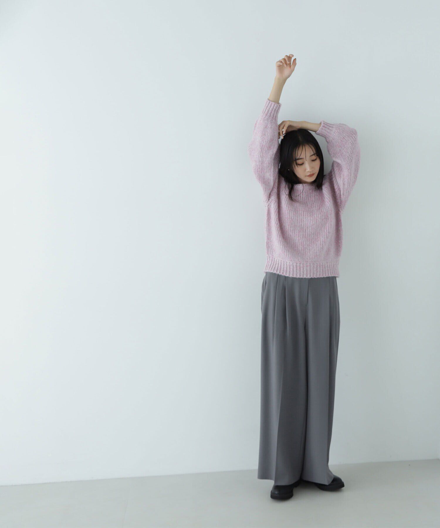  「ラメリリヤーンクロップドニット」|ニット・セーター|