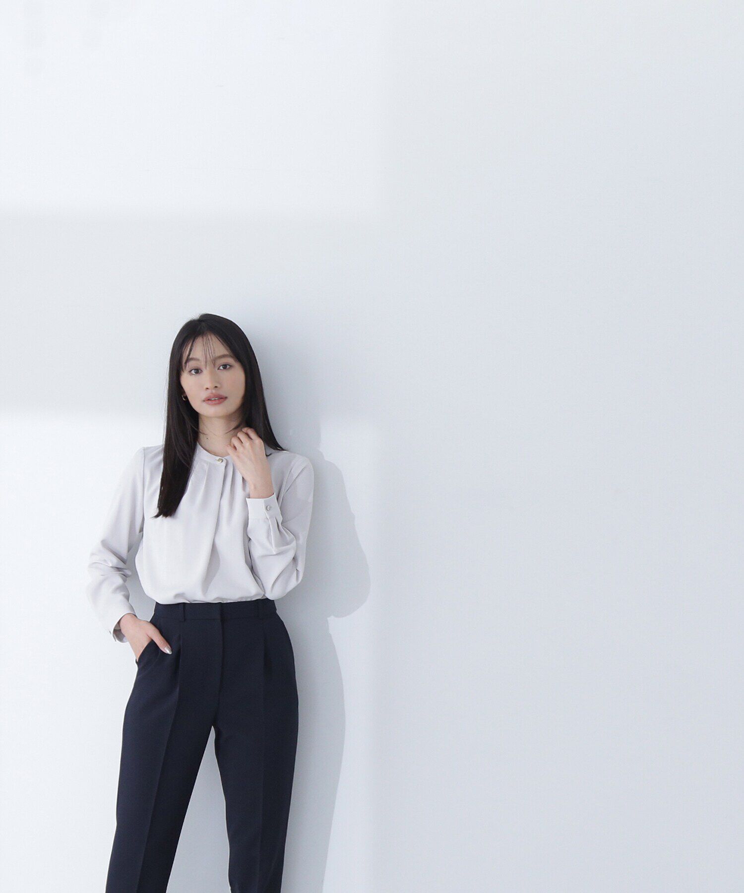  「フロントタックブラウス」|シャツ・ブラウス|