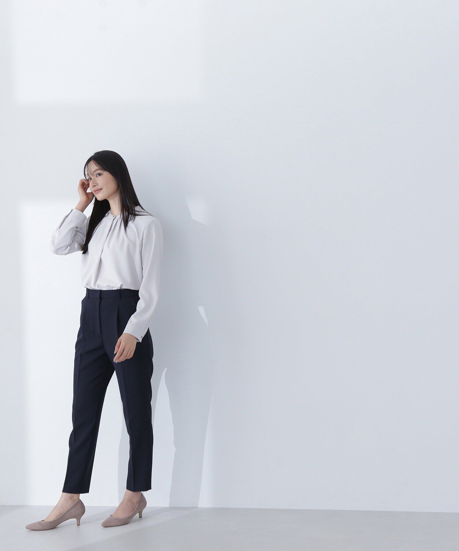  「フロントタックブラウス」|シャツ・ブラウス|