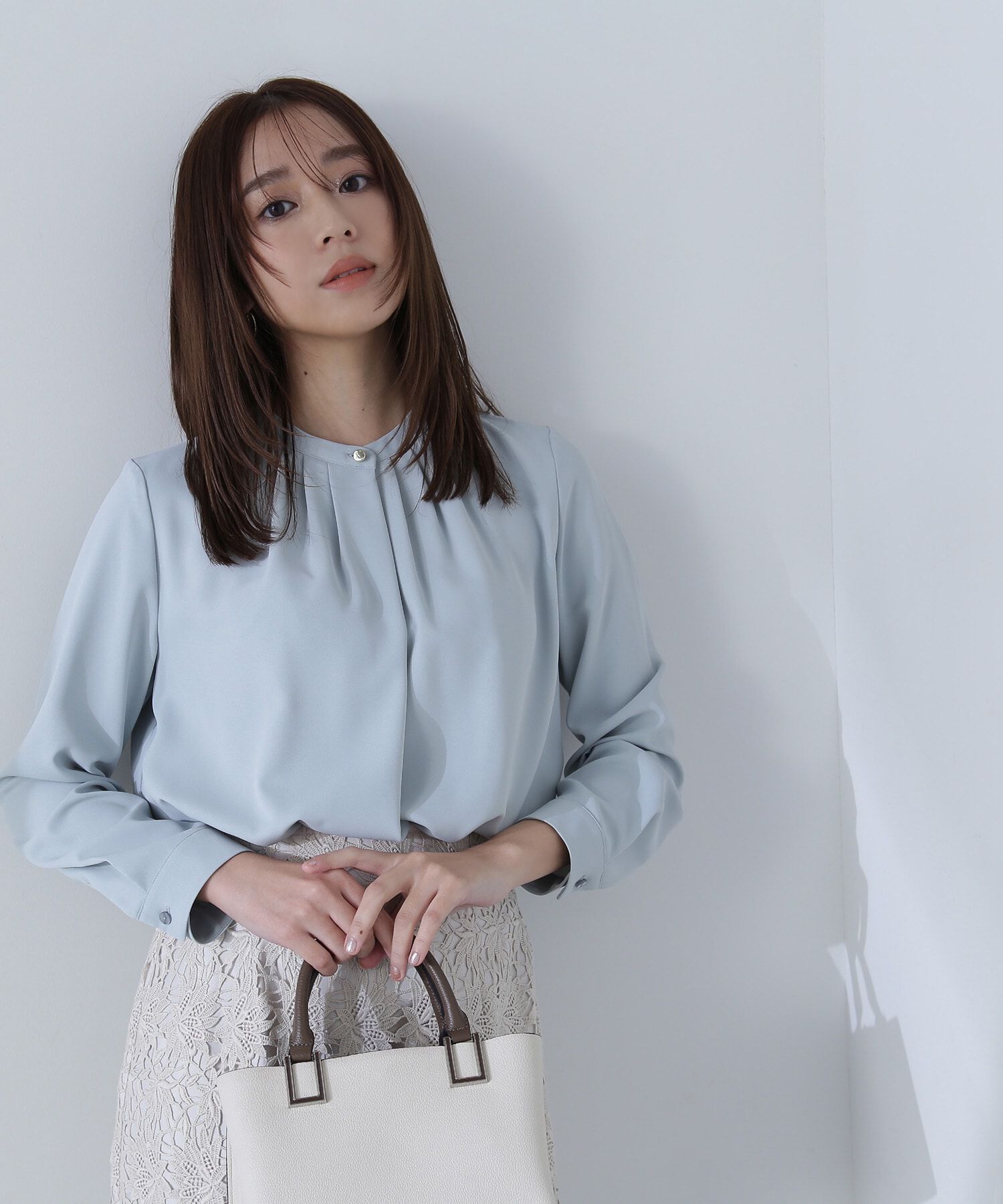  「フロントタックブラウス」|シャツ・ブラウス|ミント