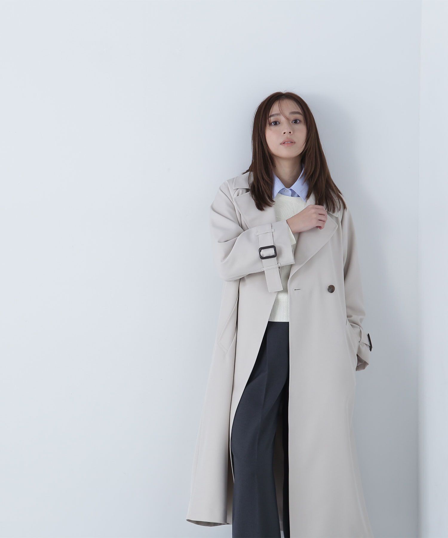  「ラグランフォルムカルゼコート」|その他|オフベージュ